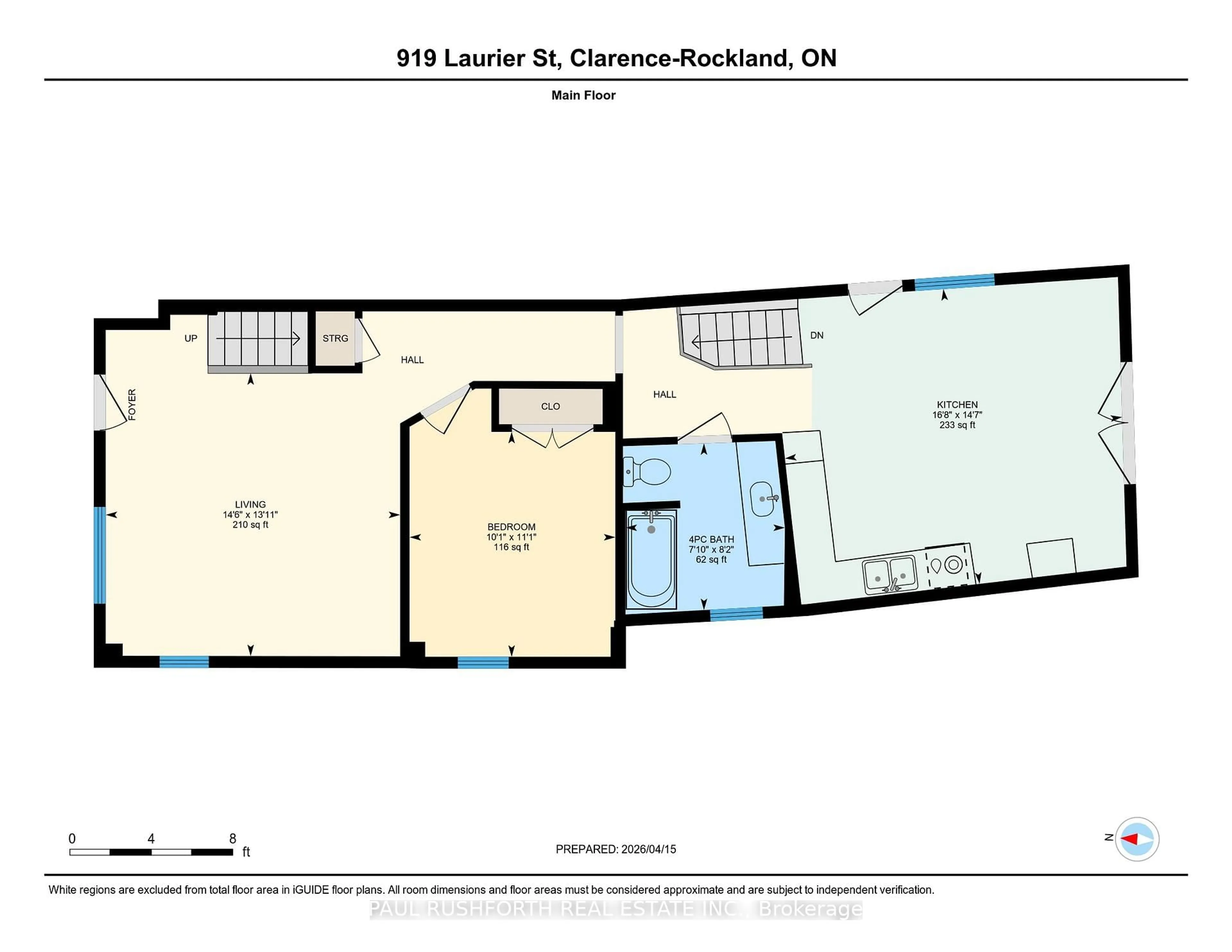 Floor plan for 919 Laurier St, Clarence-Rockland Ontario K4K 1E3