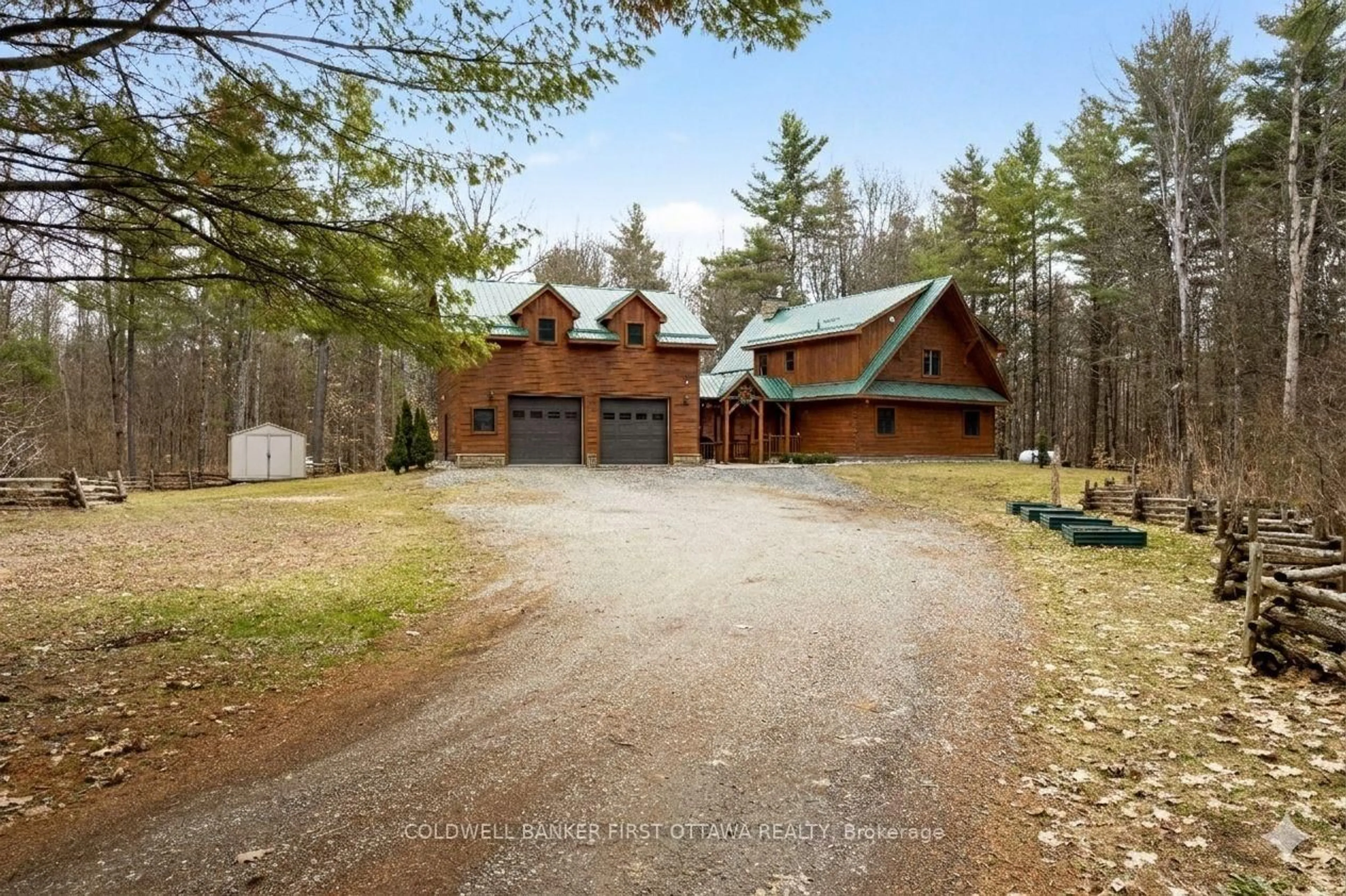 A pic from outside/outdoor area/front of a property/back of a property/a pic from drone, unknown for 145 Mallens Rd, Rideau Lakes Ontario K0G 1E0