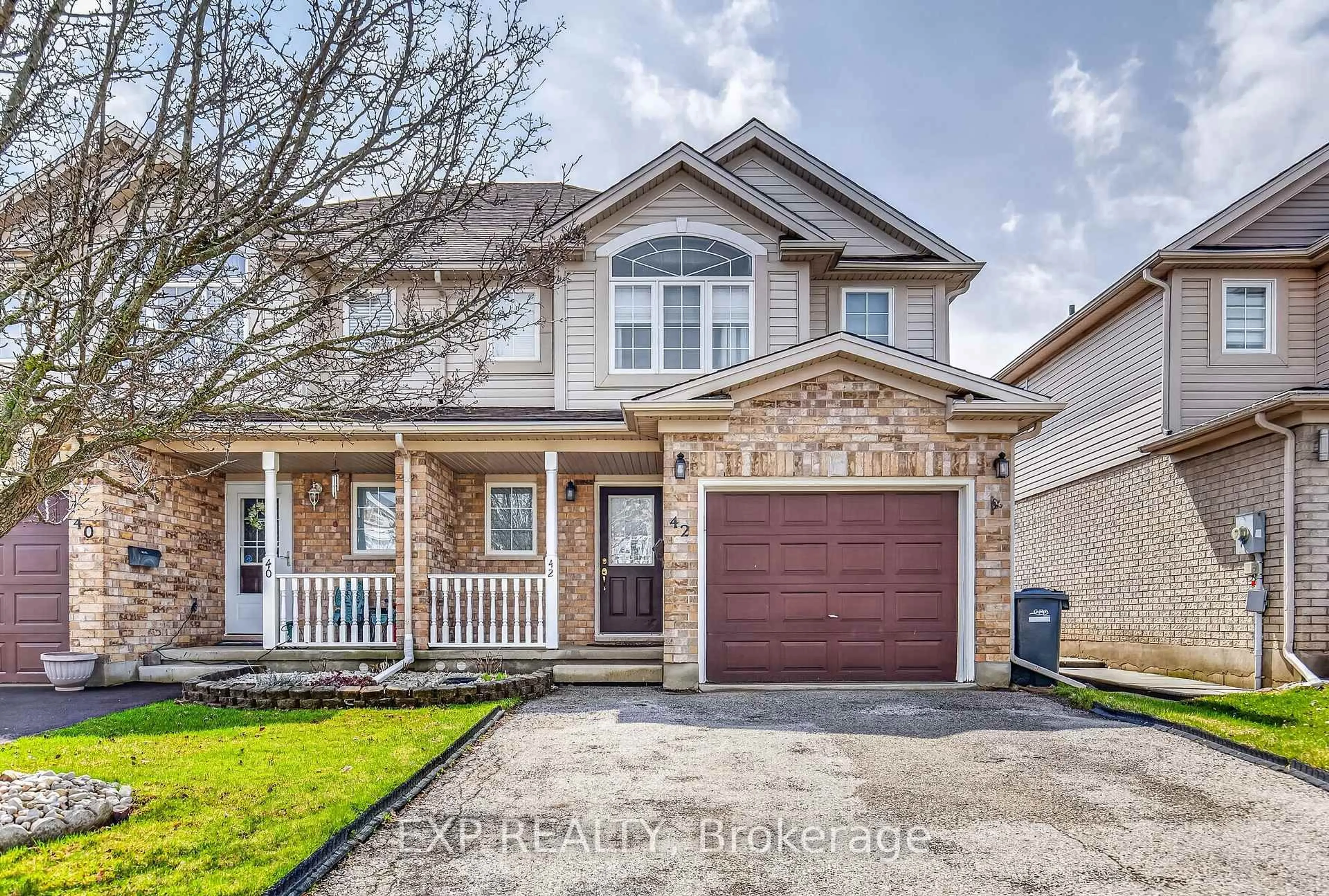 Home with brick exterior material, street for 42 Schiedel Dr, Guelph Ontario N1E 7M3