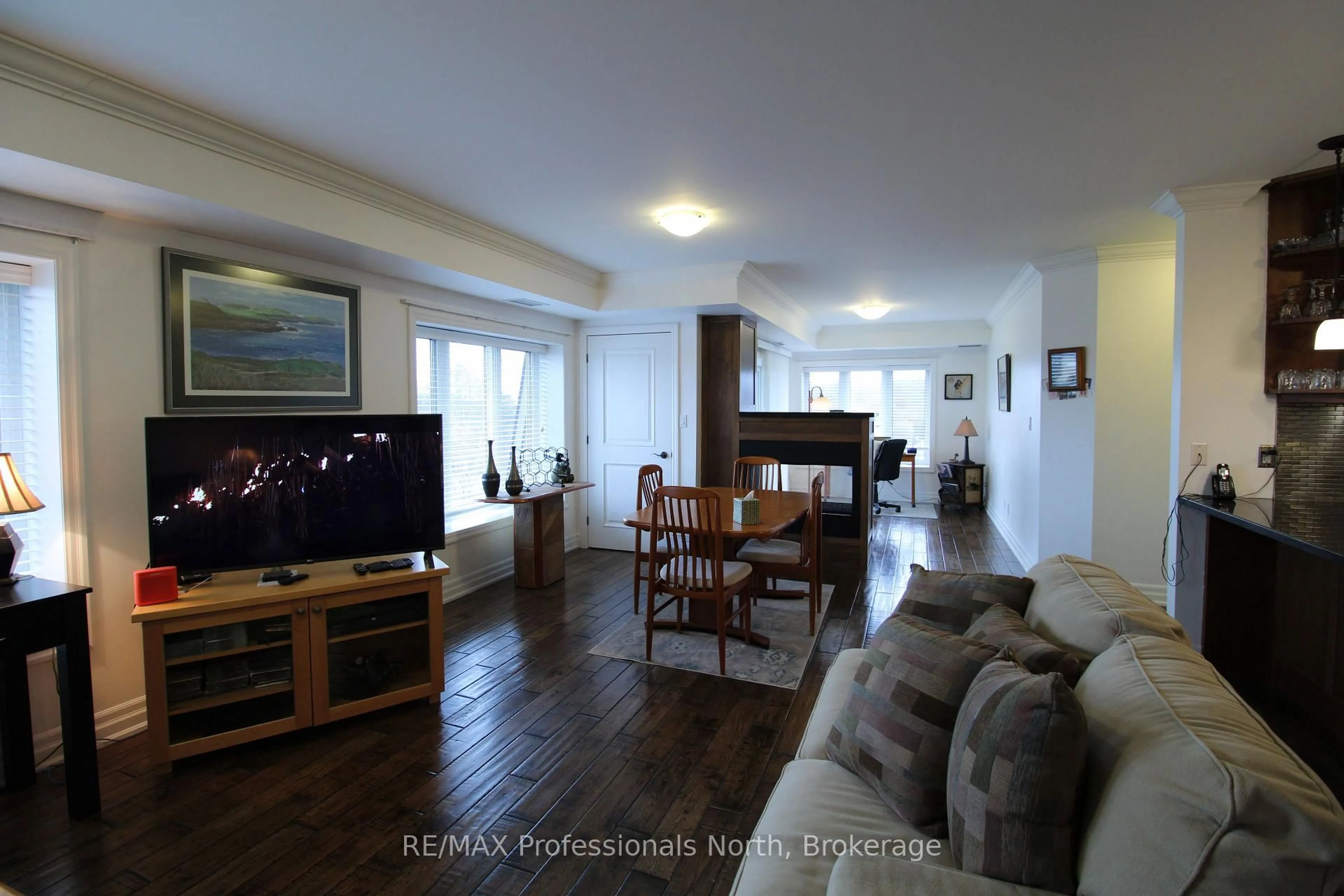 Living room with furniture, unknown for 26 Dairy Lane #402, Huntsville Ontario P1H 0A4