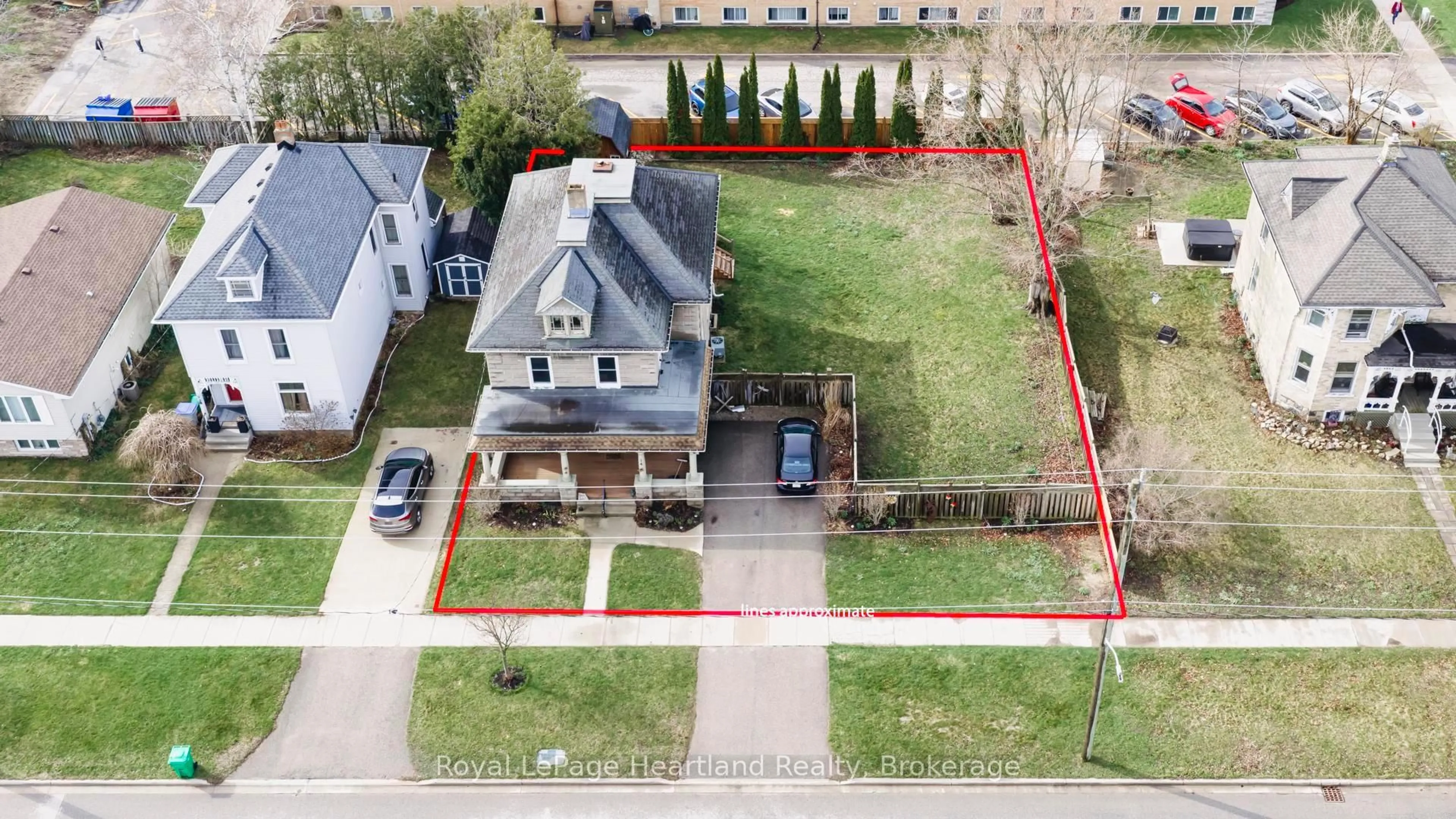 A pic from outside/outdoor area/front of a property/back of a property/a pic from drone, street for 14 Elgin Ave, Goderich Ontario N7A 1K2