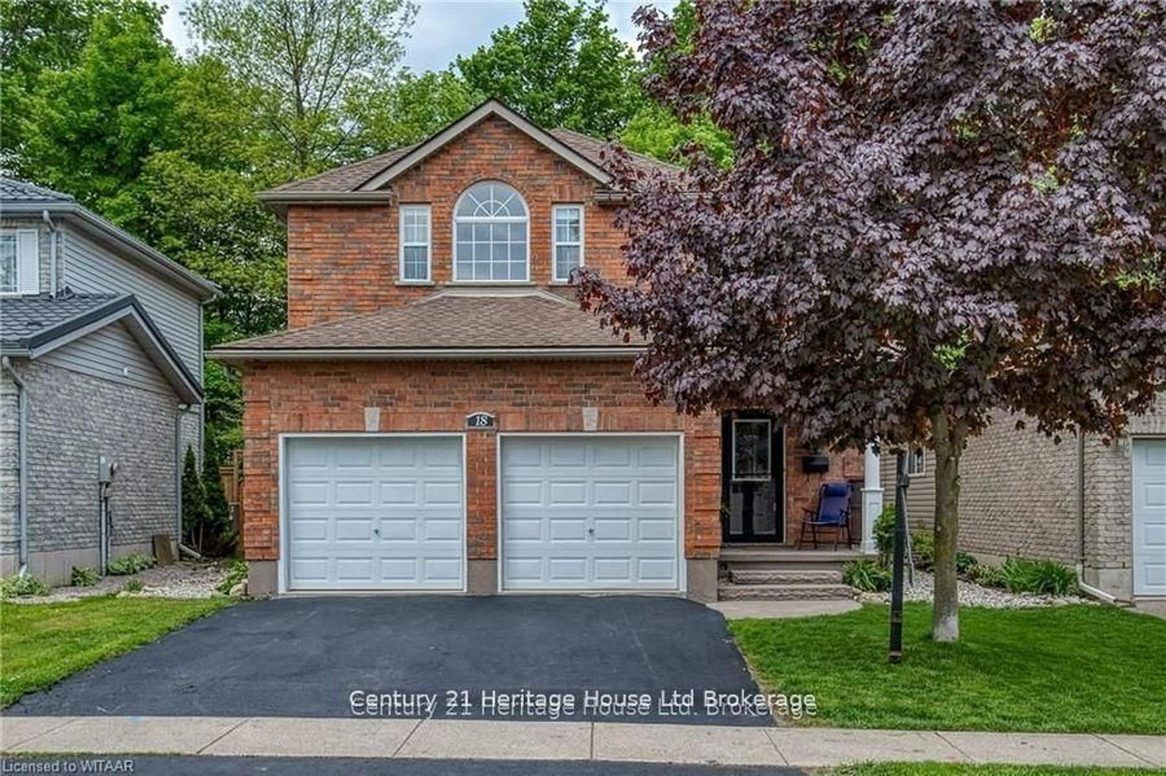 Home with brick exterior material, street for 18 Potters Way, Woodstock Ontario N4S 8Z5