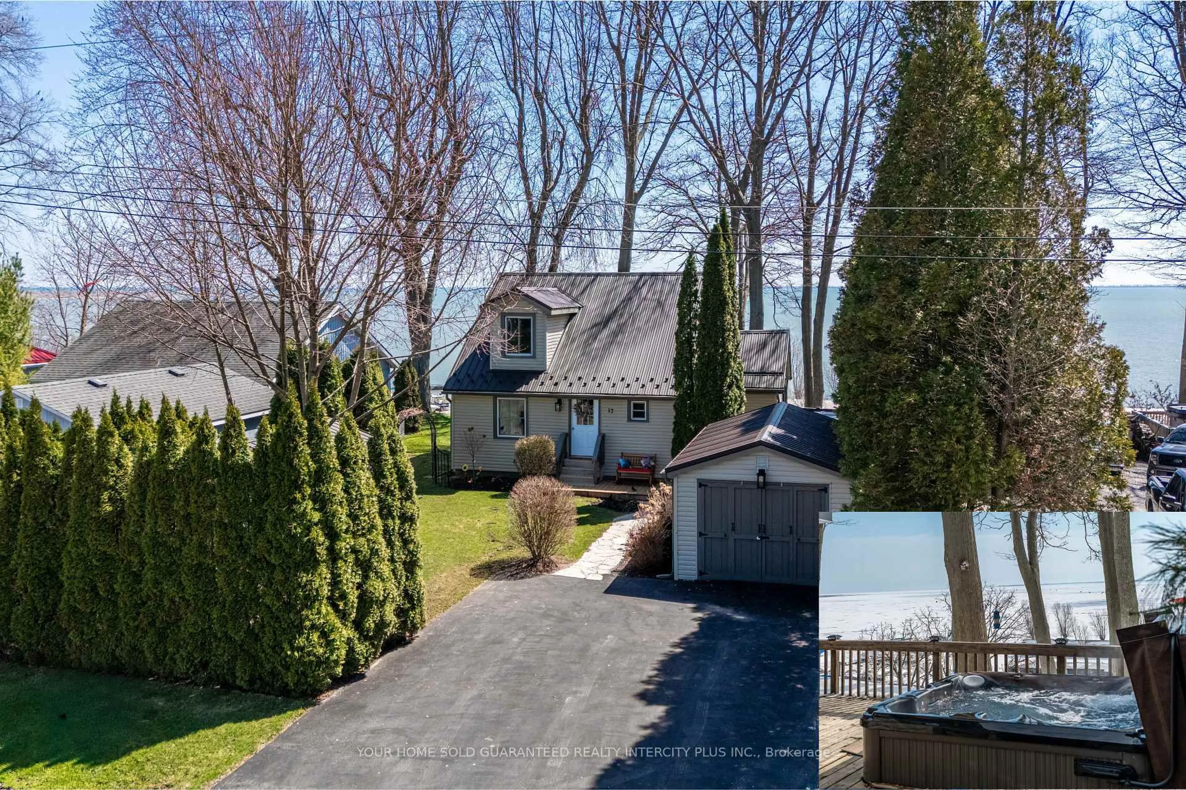 A pic from outside/outdoor area/front of a property/back of a property/a pic from drone, water/lake/river/ocean view for 17 Bee St, Norfolk Ontario N0E 1P0