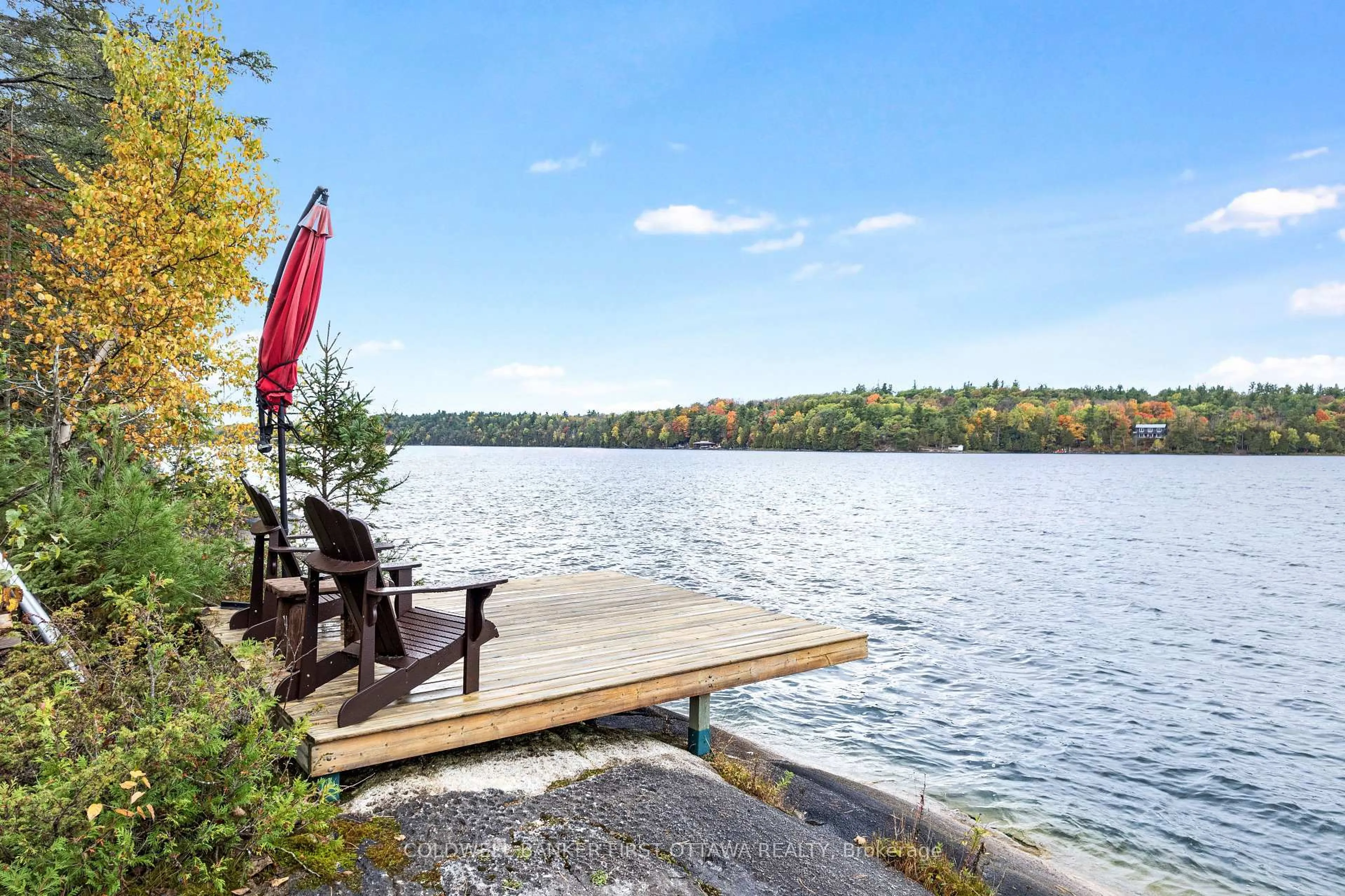 Patio, water/lake/river/ocean view for 334 Featherston Lane, Maberly Ontario K0H 2B0