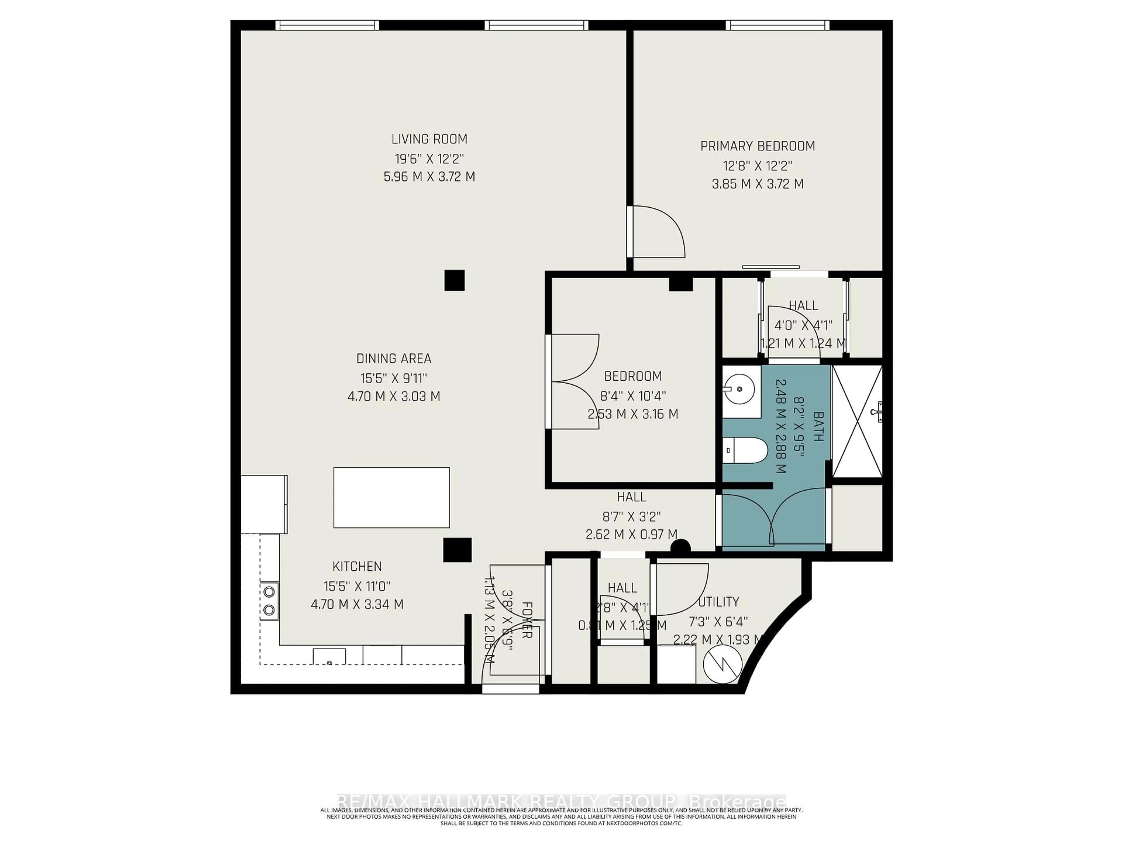 Floor plan for 1 Rosamond St #206, Almonte Ontario K0A 1A0