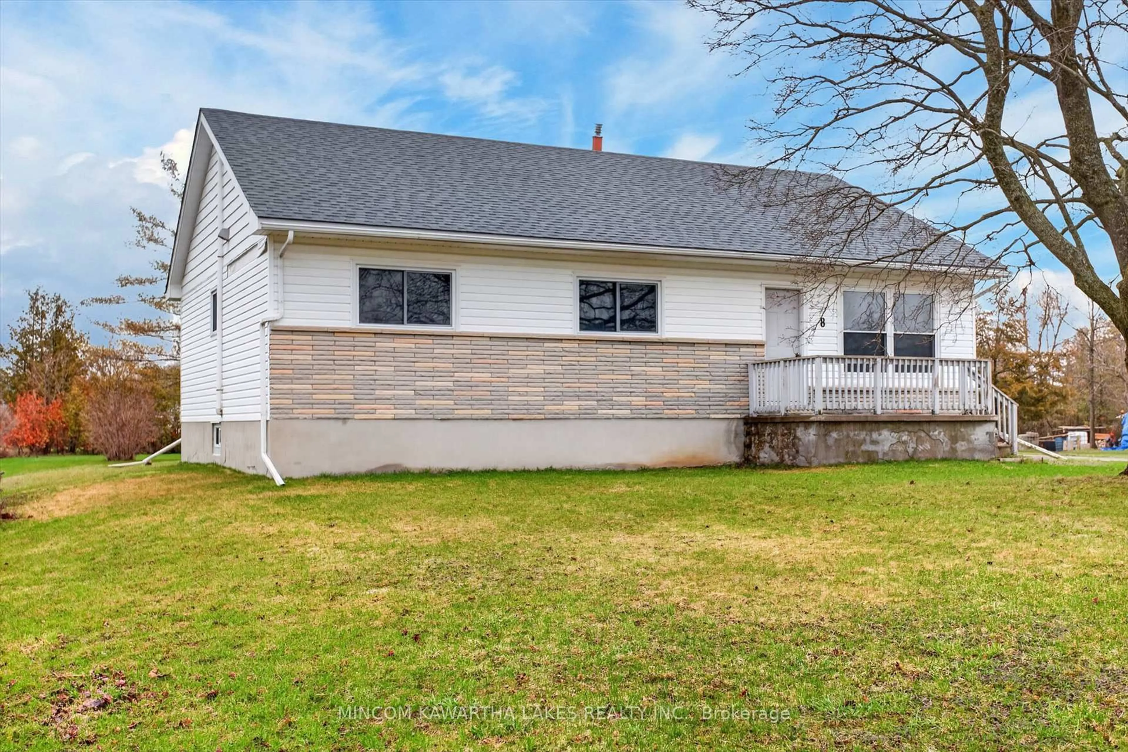 Home with vinyl exterior material, street for 8 West St, Kawartha Lakes Ontario K0M 1N0