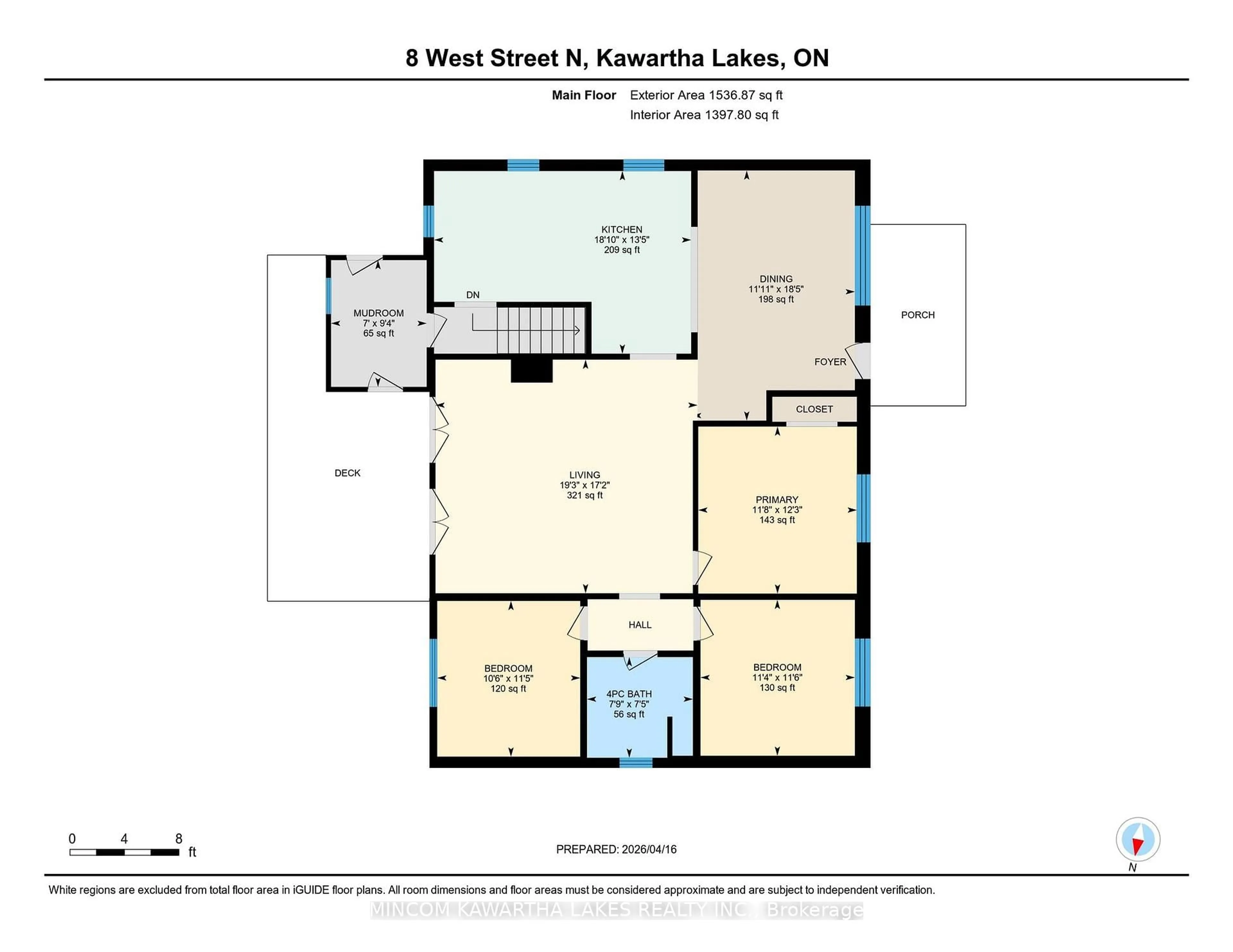 Floor plan for 8 West St, Kawartha Lakes Ontario K0M 1N0