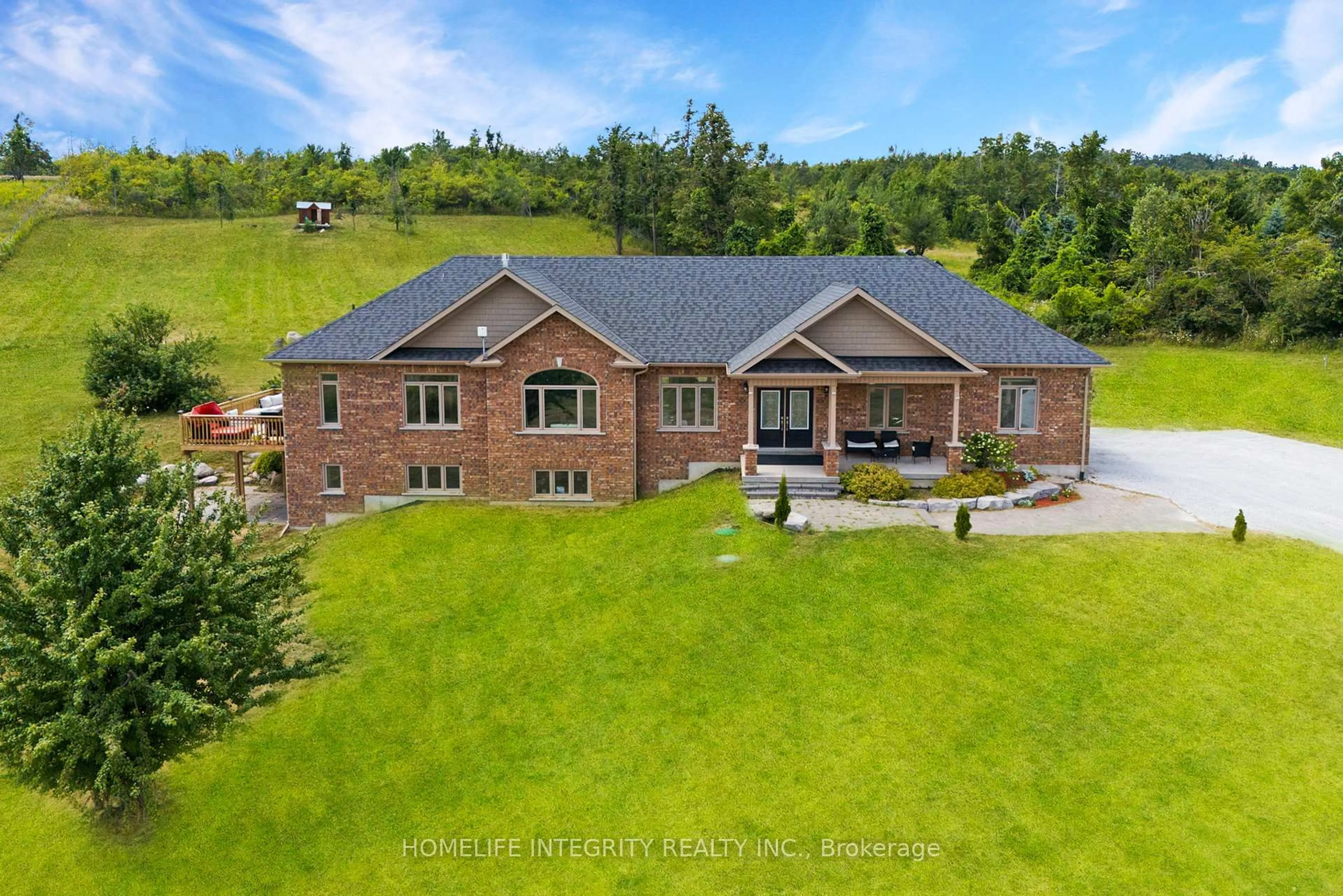 A pic from outside/outdoor area/front of a property/back of a property/a pic from drone, unknown for 838722 4th Line, Mulmur Ontario L9V 0J7