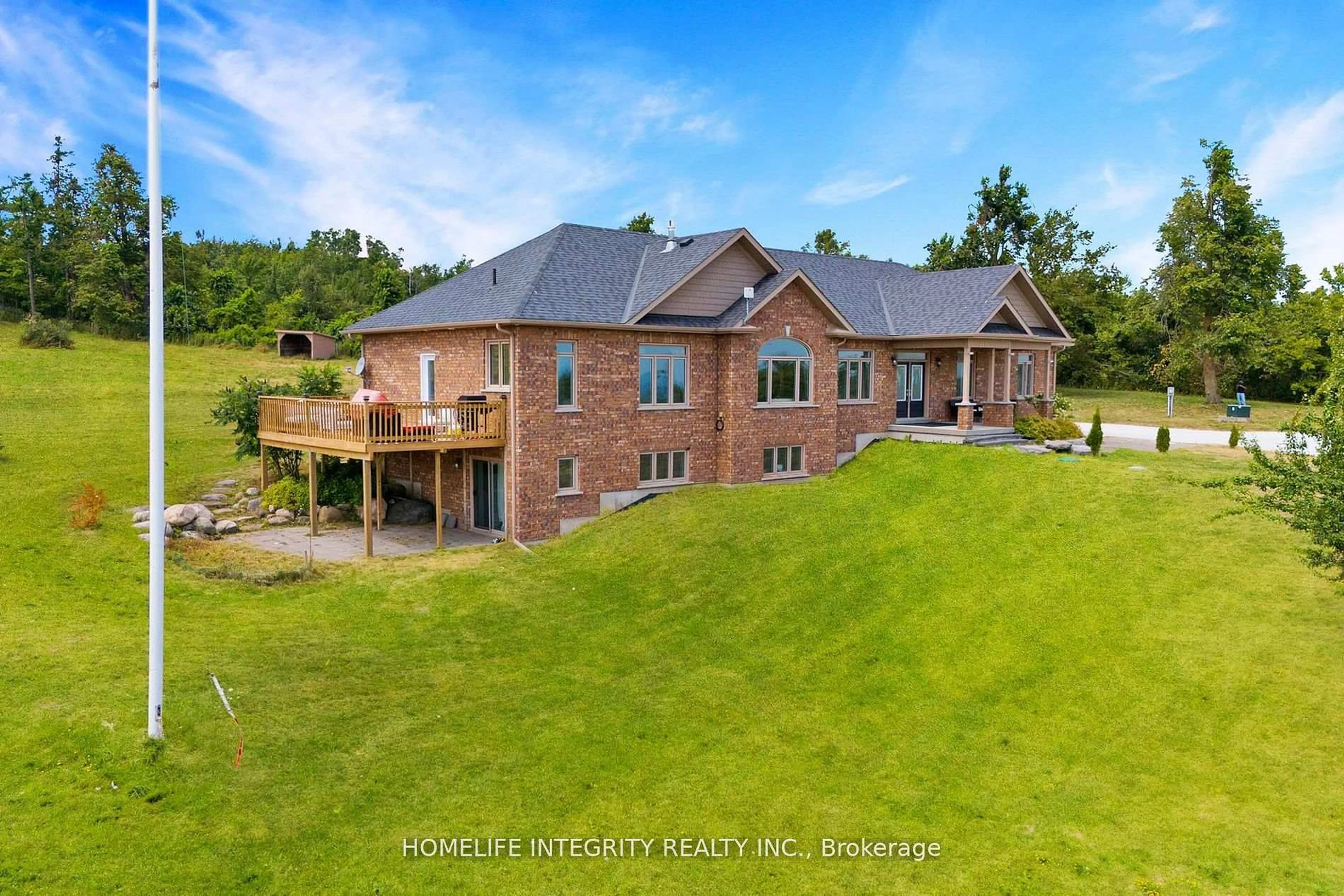 A pic from outside/outdoor area/front of a property/back of a property/a pic from drone, water/lake/river/ocean view for 838722 4th Line, Mulmur Ontario L9V 0J7