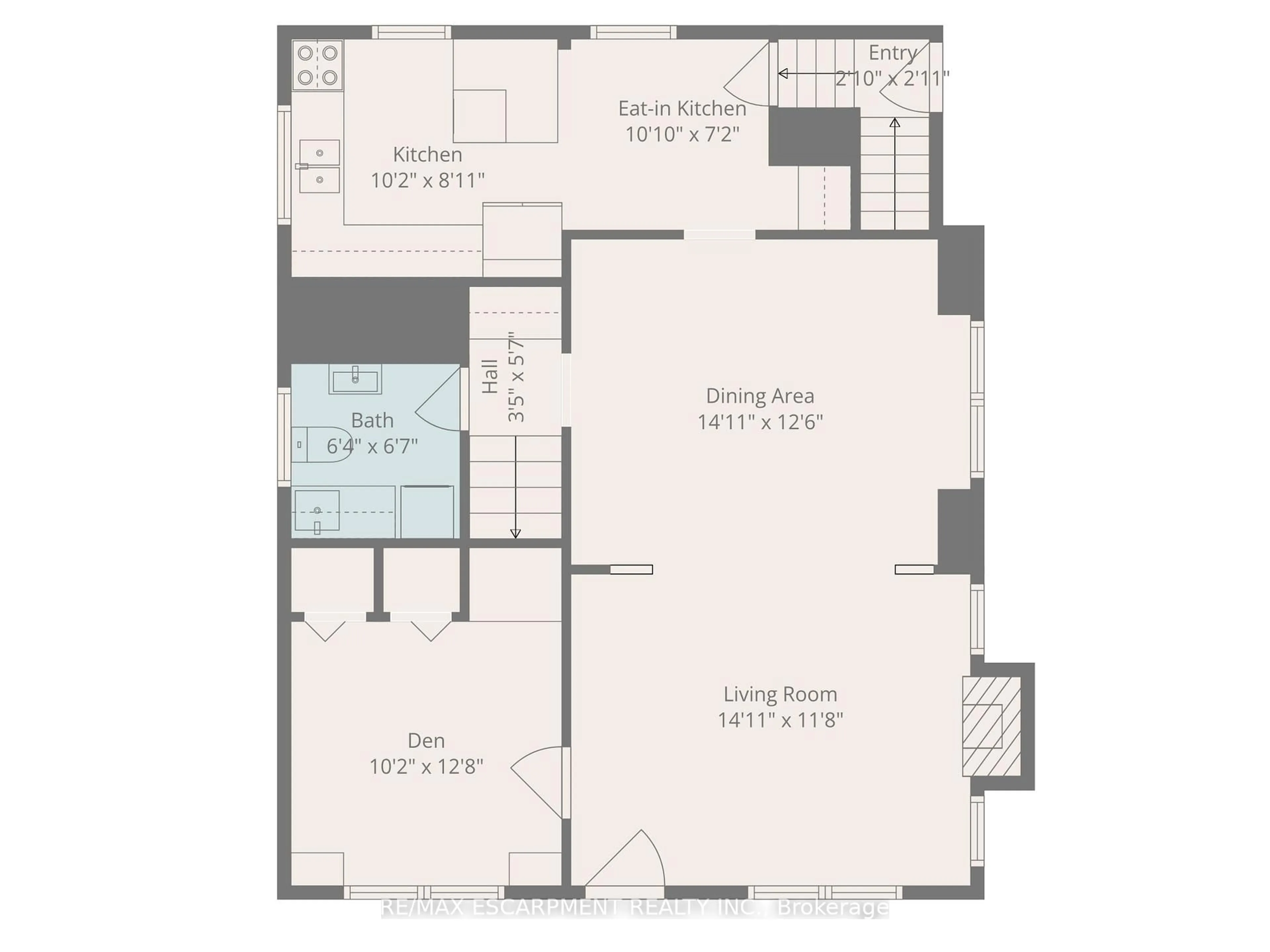 Floor plan for 199 Kensington Ave, Hamilton Ontario L8M 3H6
