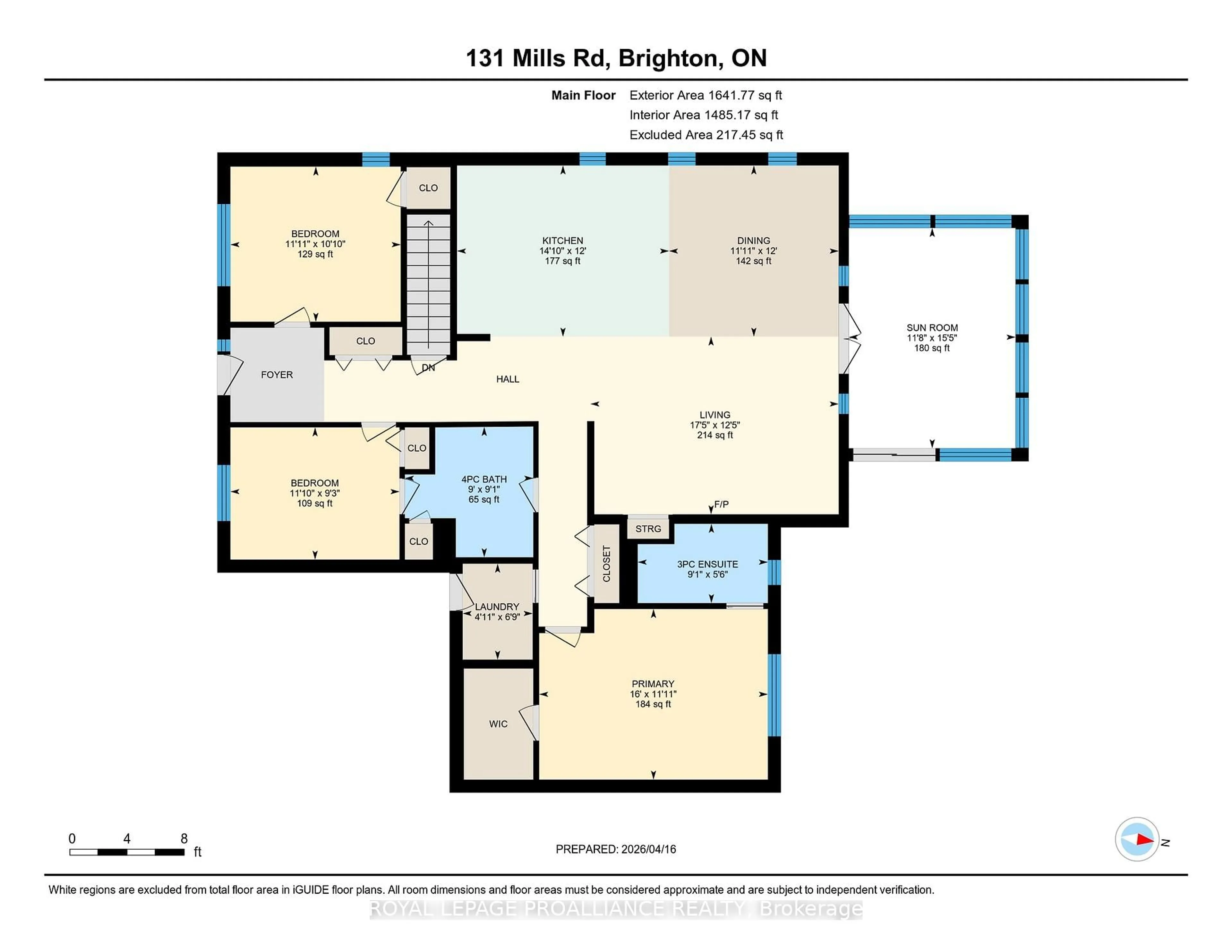 Floor plan for 131 Mills Rd, Brighton Ontario K0K 1H0