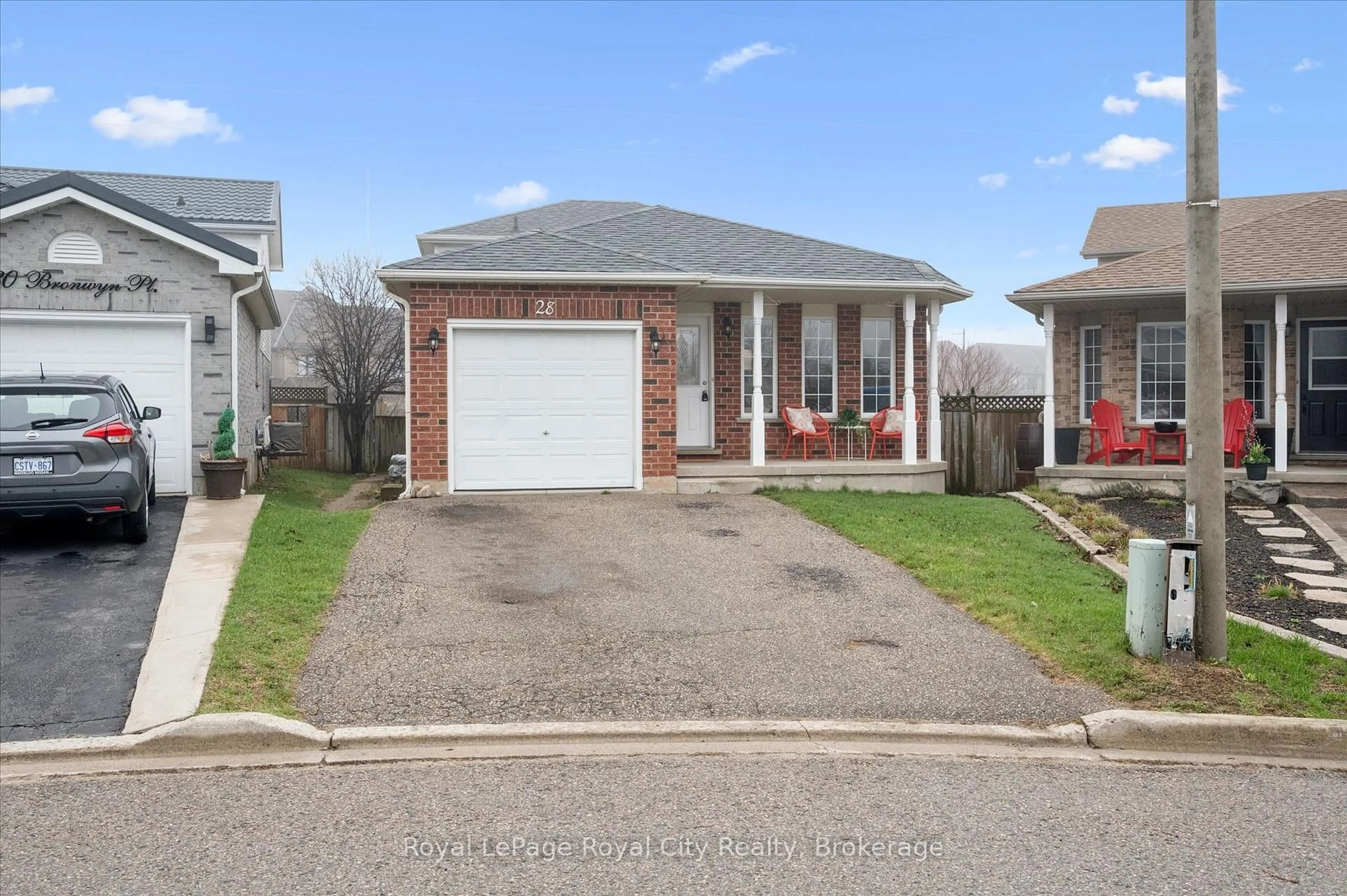 Home with brick exterior material, street for 28 Bronwyn Pl, Guelph Ontario N1K 1X1