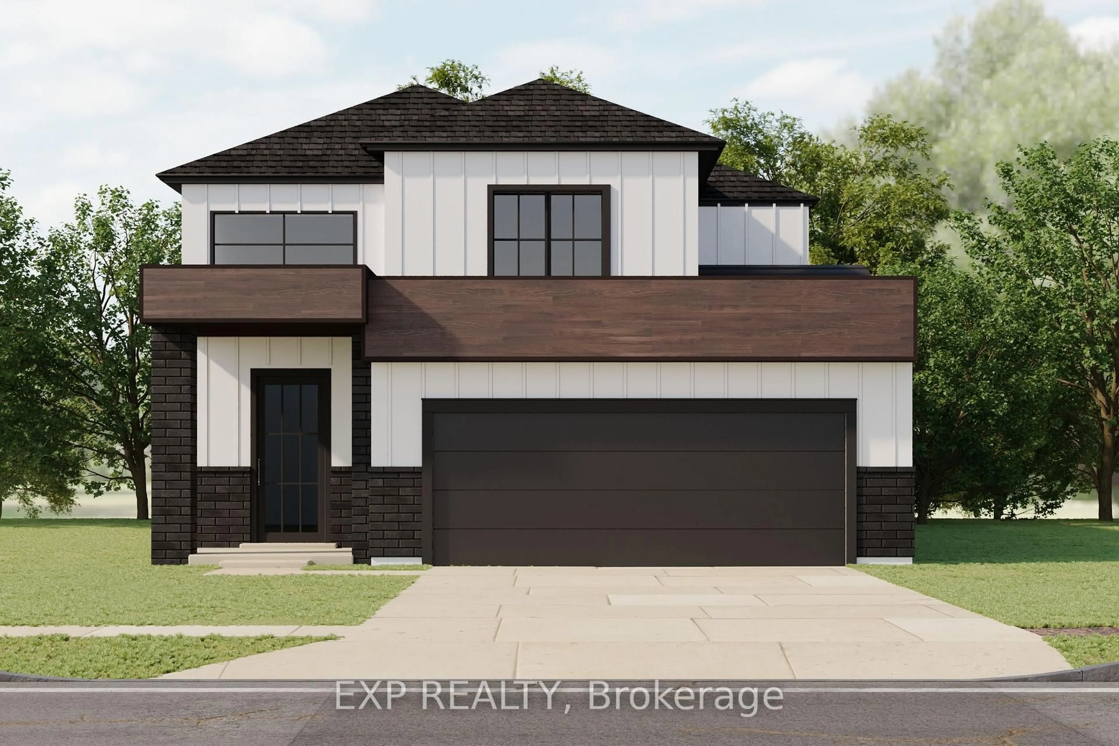 Home with brick exterior material, street for 208 Merritt Crt, North Middlesex Ontario N0M 2K0