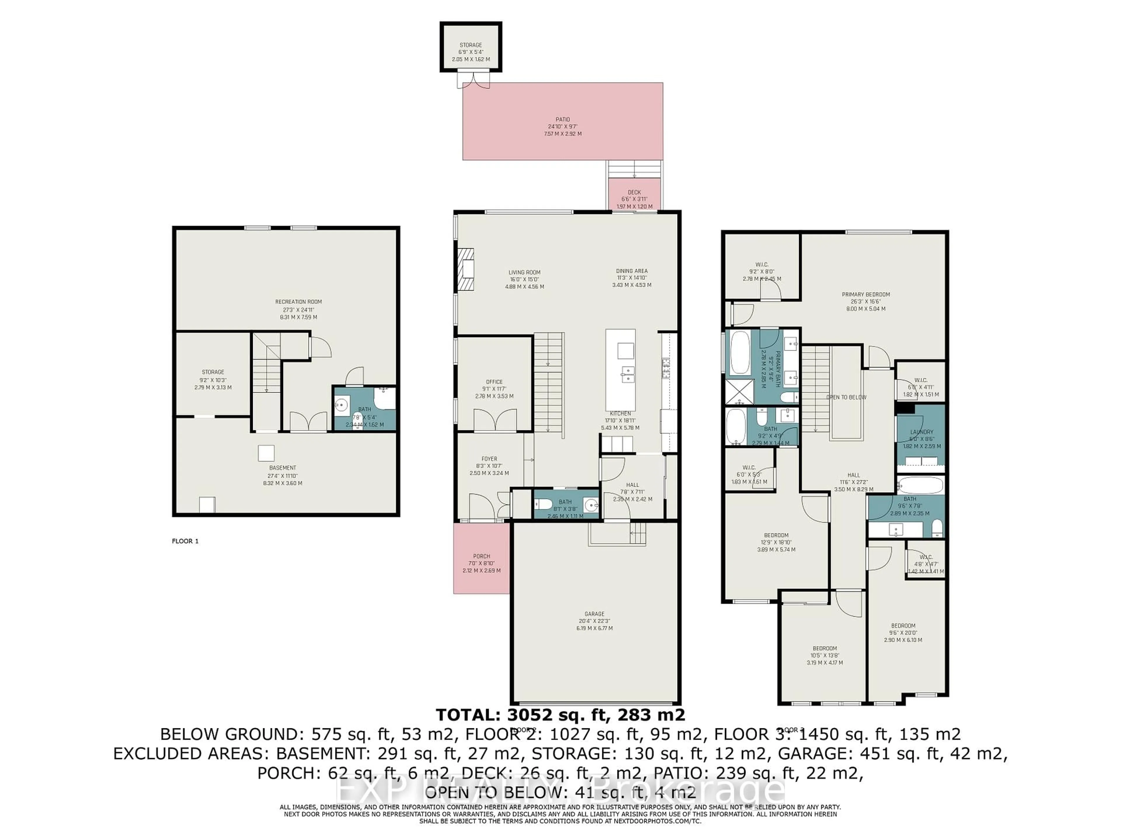 Floor plan for 107 Rallidale St, Ottawa Ontario K1X 0G7