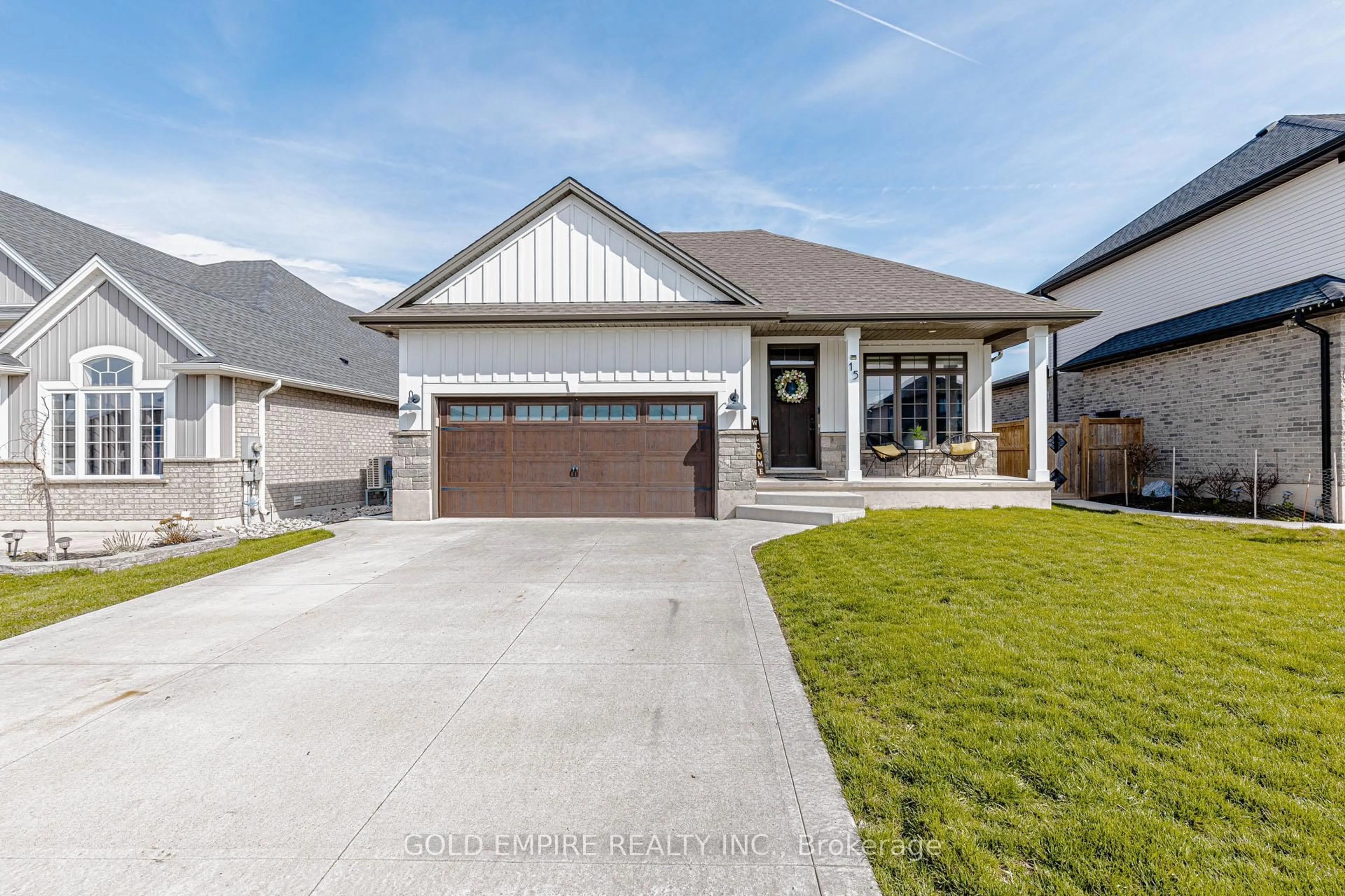 Home with brick exterior material, street for 15 Muirfield Dr, St. Thomas Ontario N5R 0K3