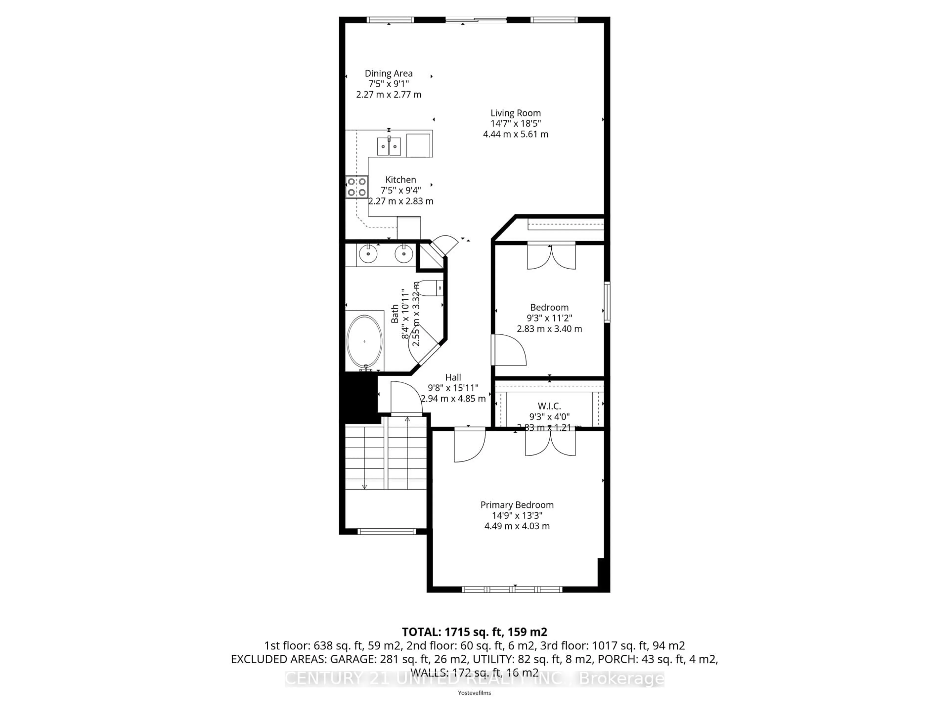 Floor plan for 608 Clancy Cres, Peterborough Ontario K9K 2S2