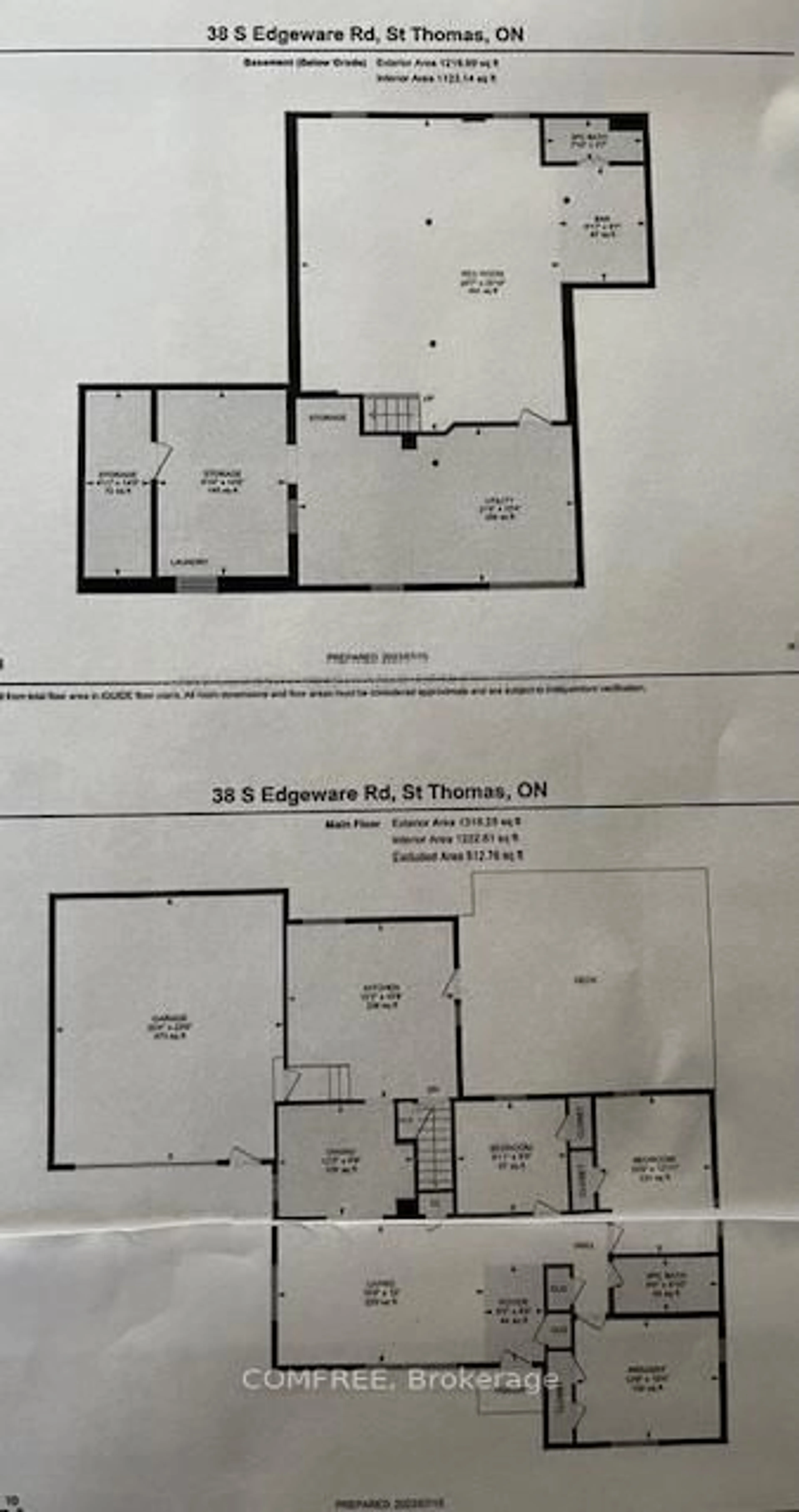 Floor plan for 38 South Edgeware Rd, St. Thomas Ontario N5P 2H4