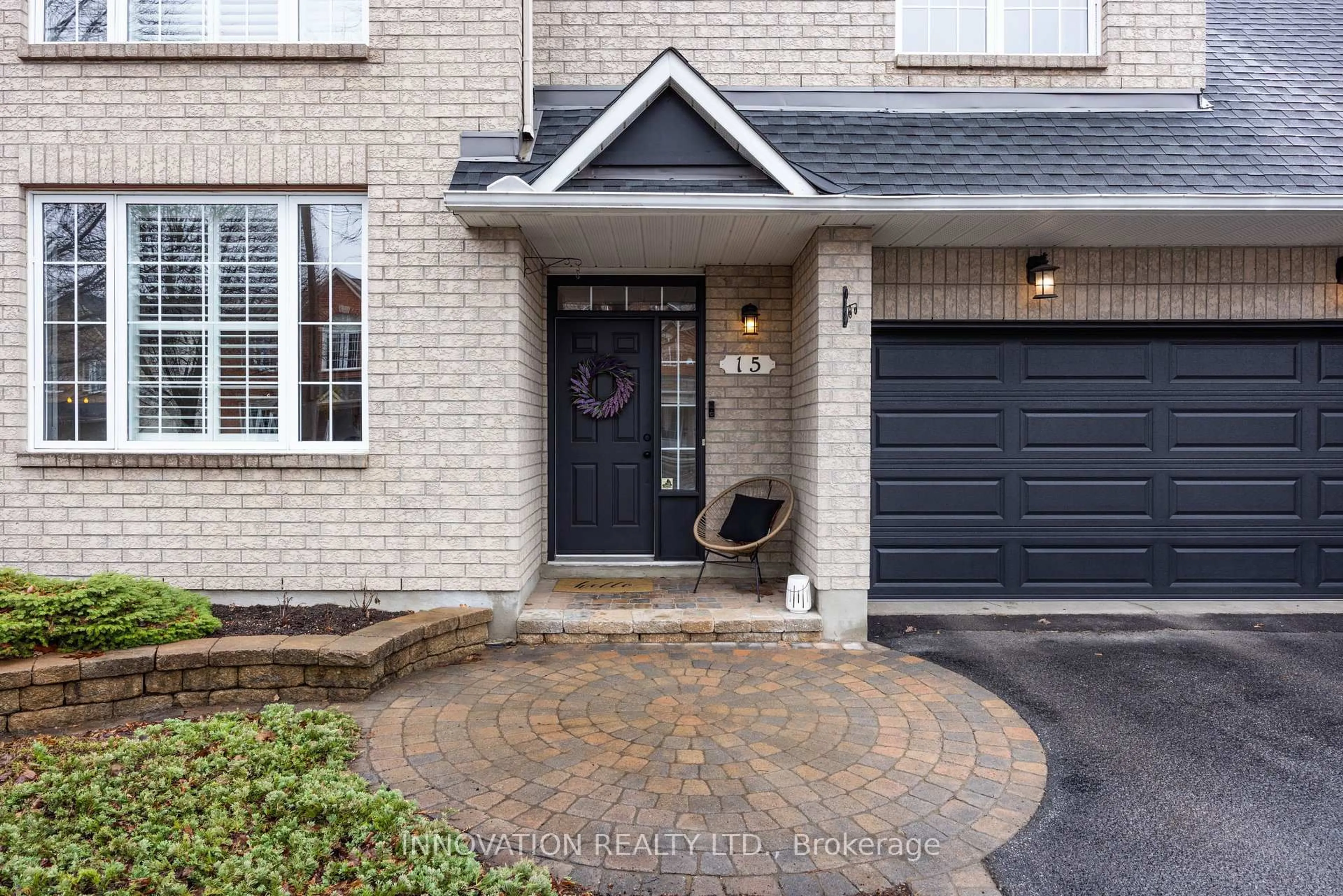 Home with brick exterior material, street for 15 Whithorn Ave, Kanata Ontario K2K 3B2