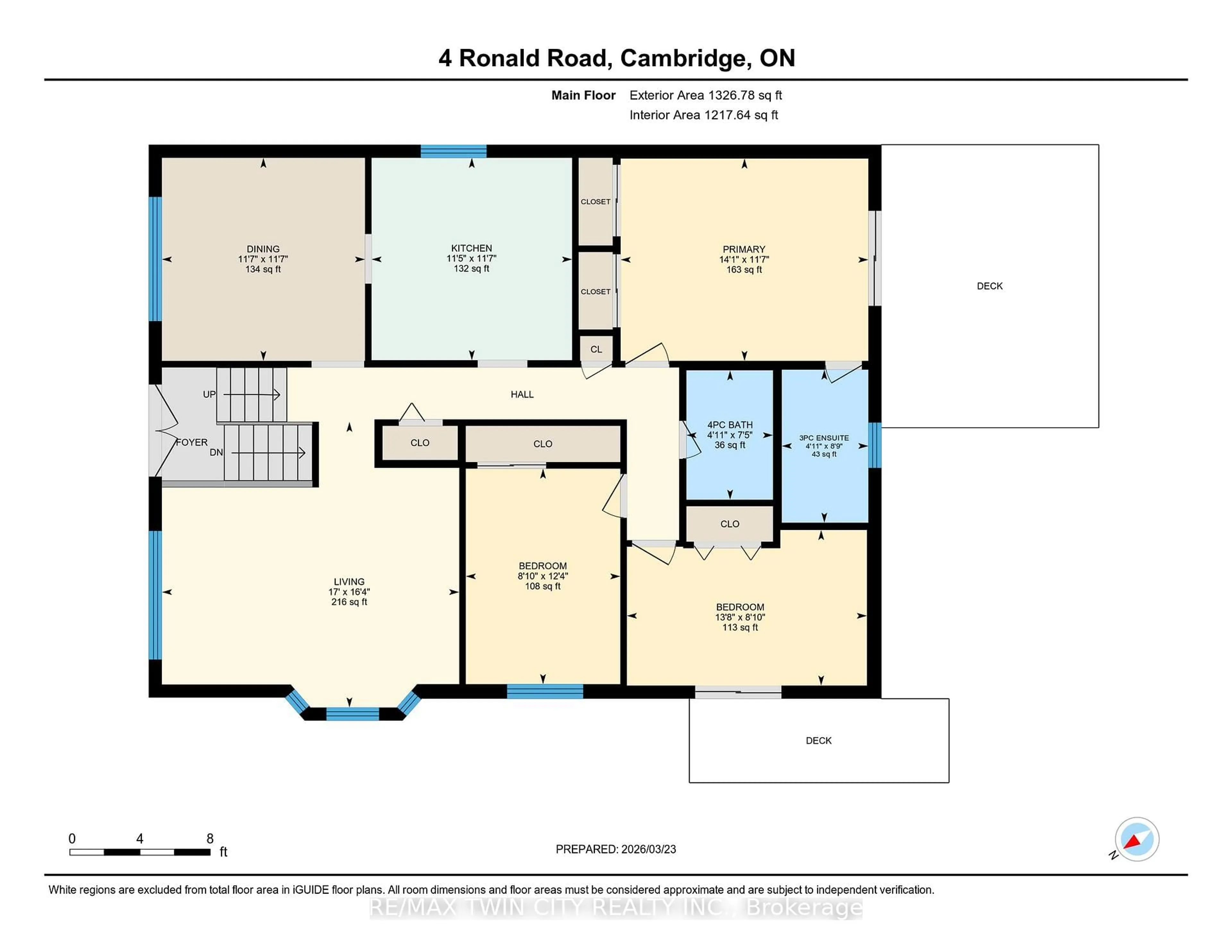 Floor plan for 4 Ronald Rd, Cambridge Ontario N1S 4N1