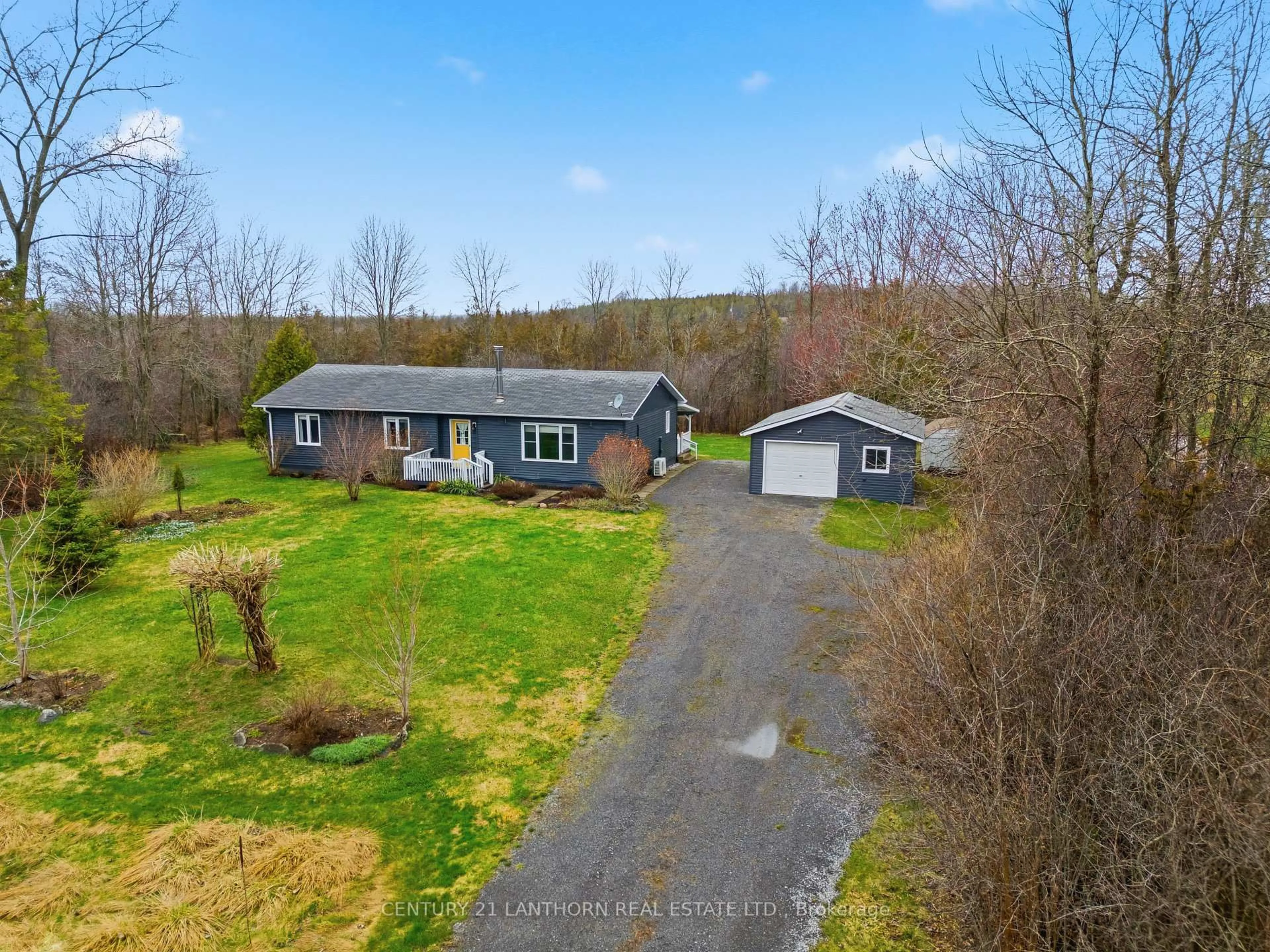 A pic from outside/outdoor area/front of a property/back of a property/a pic from drone, water/lake/river/ocean view for 2494 Salem Rd, Prince Edward County Ontario K0K 1T0