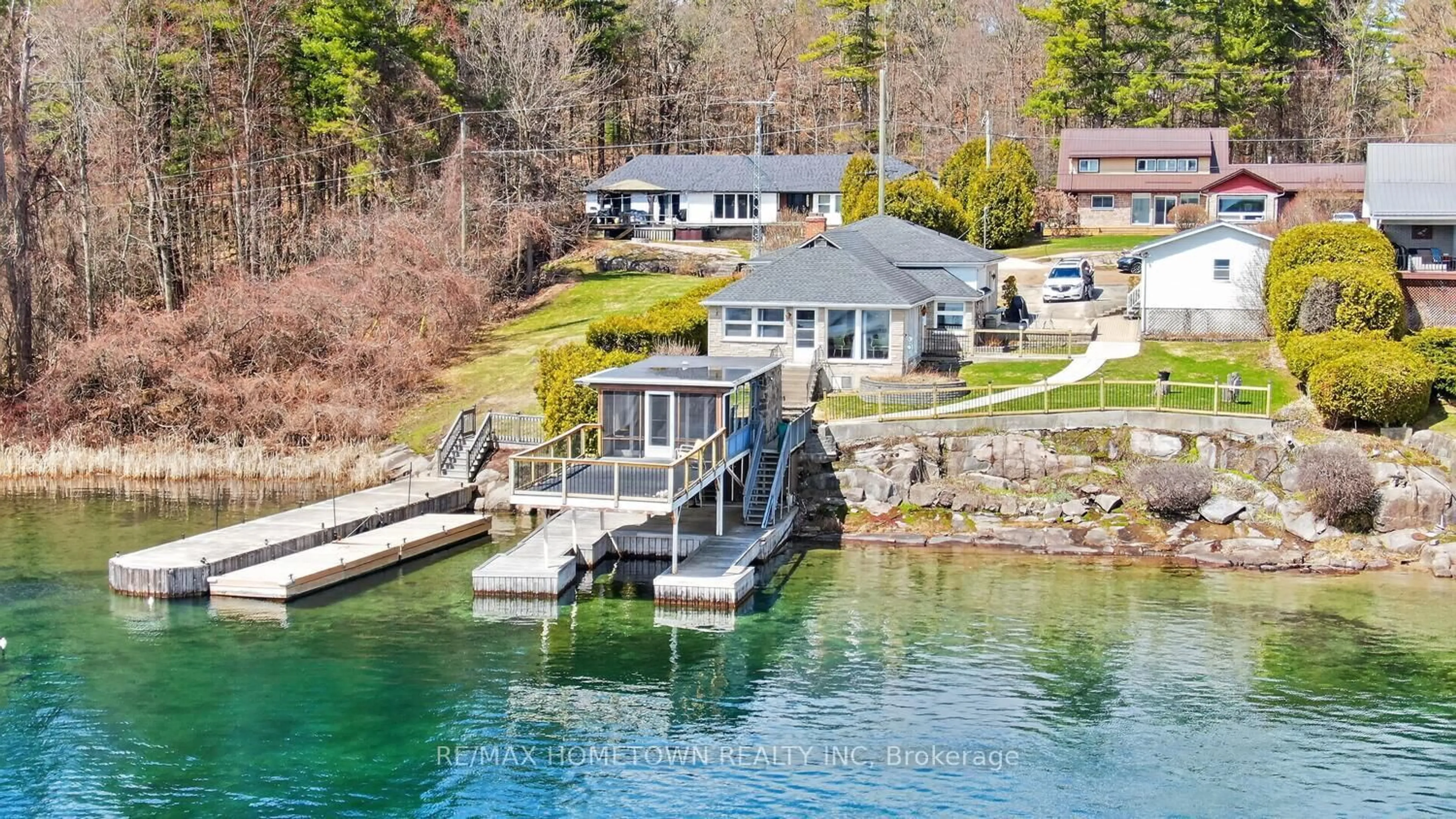 A pic from outside/outdoor area/front of a property/back of a property/a pic from drone, water/lake/river/ocean view for 529 Jowsey Mclean Row, Elizabethtown-Kitley Ontario K6V 7B9