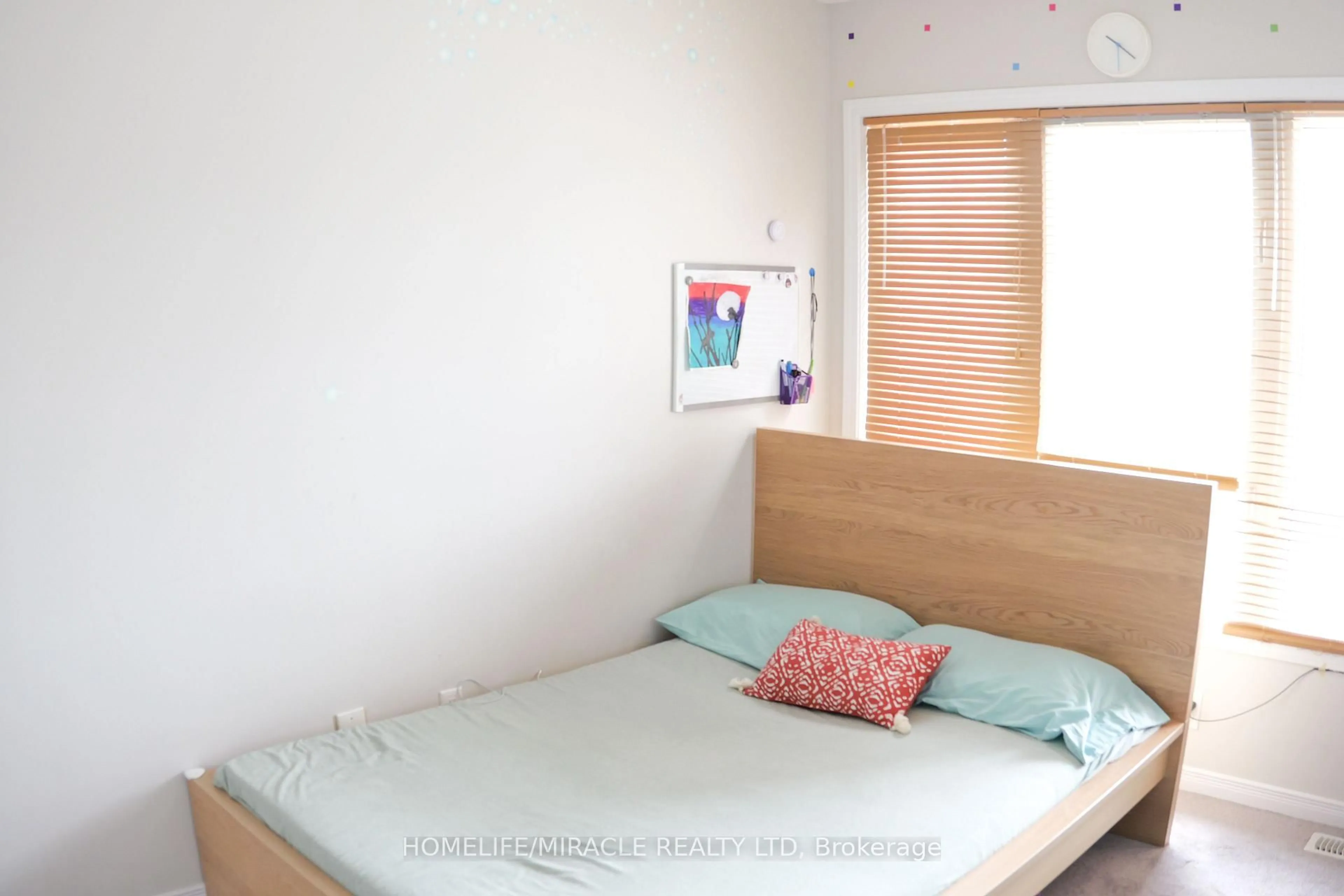 Bedroom with bed, wood/laminate floor for 750 Lawrence St #28, Cambridge Ontario N3H 0A9