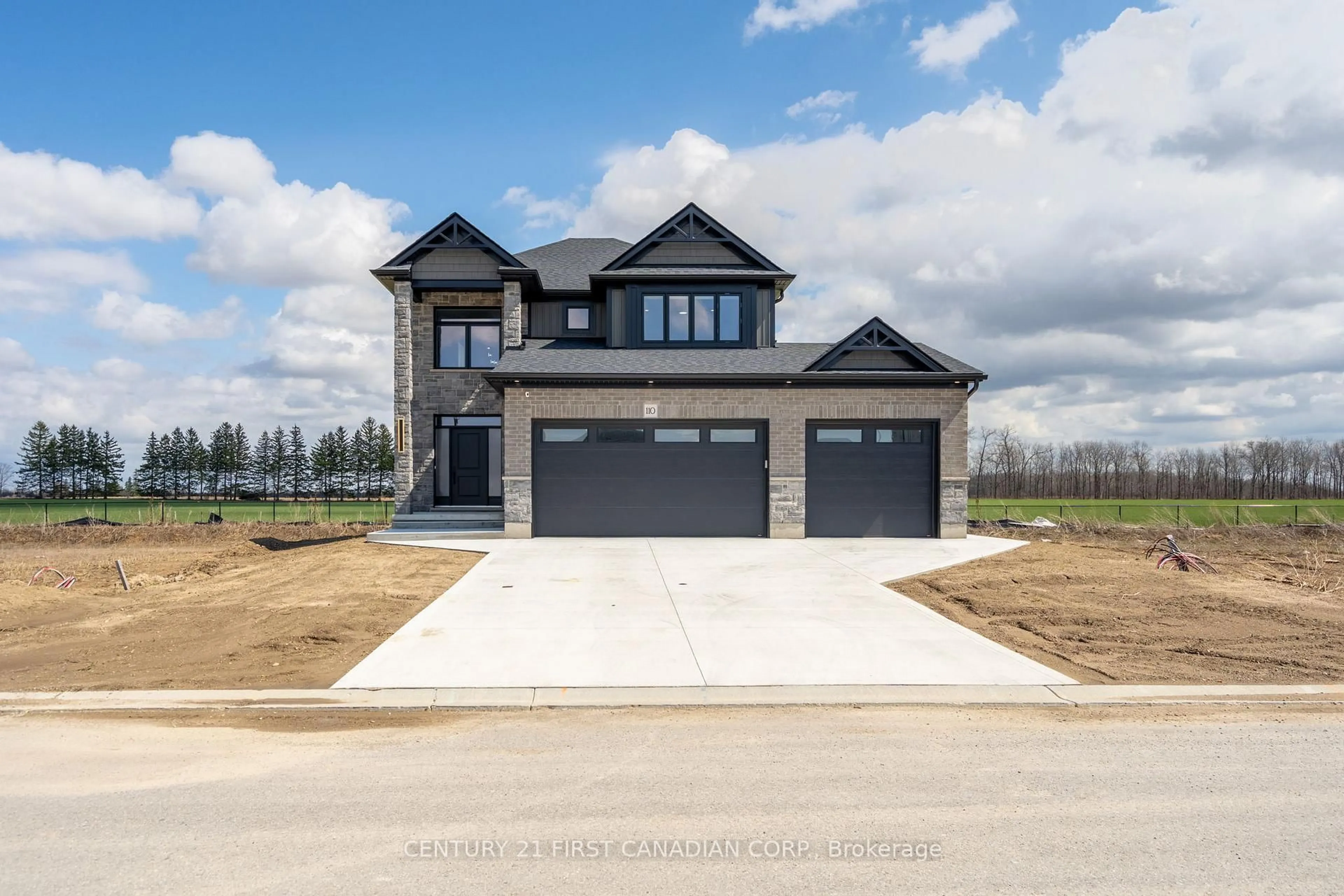 Home with brick exterior material, street for 110 Sheldabren St, North Middlesex Ontario N0M 1A0