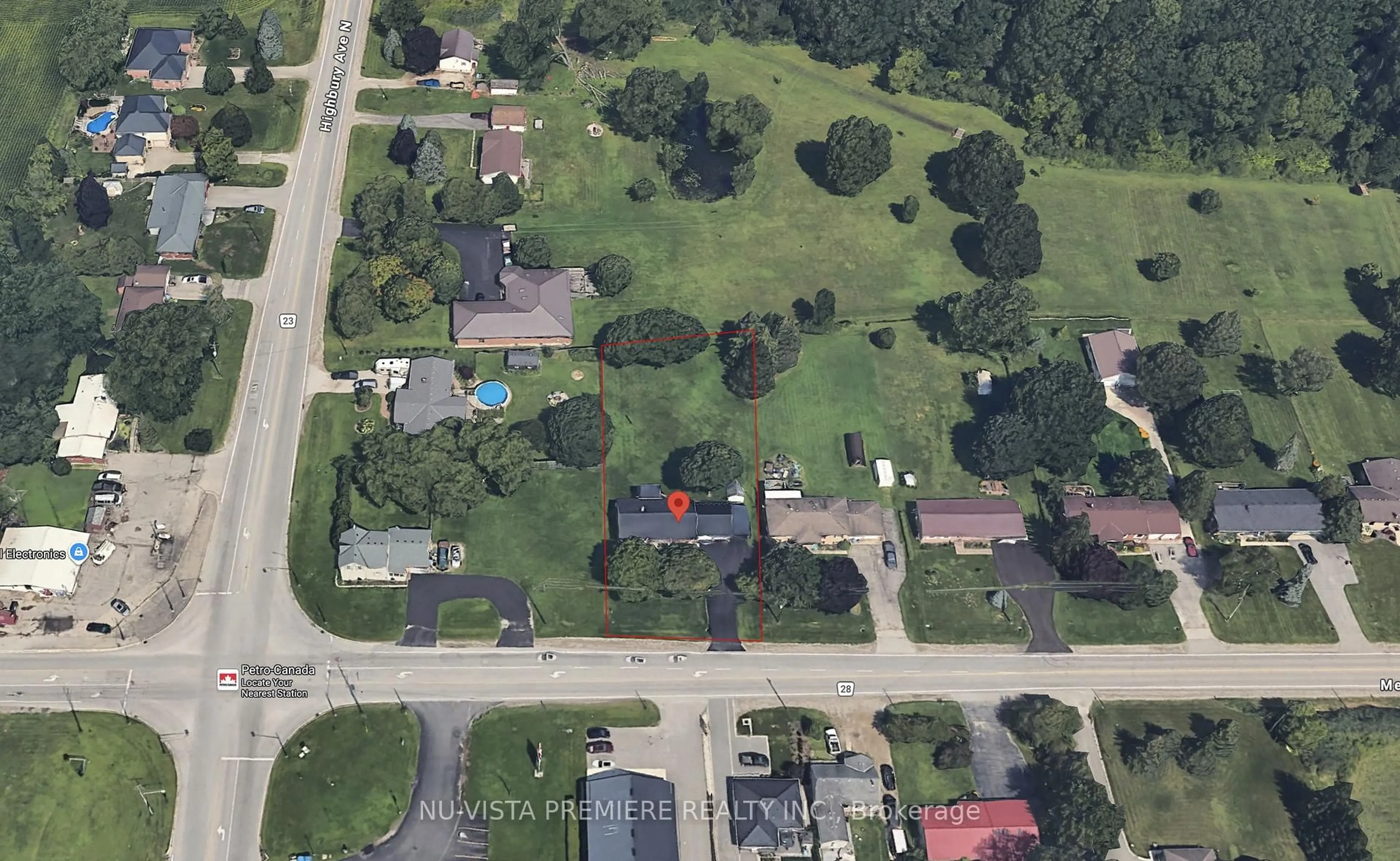 A pic from outside/outdoor area/front of a property/back of a property/a pic from drone, street for 15298 Medway Rd, Middlesex Centre Ontario N0M 1C0