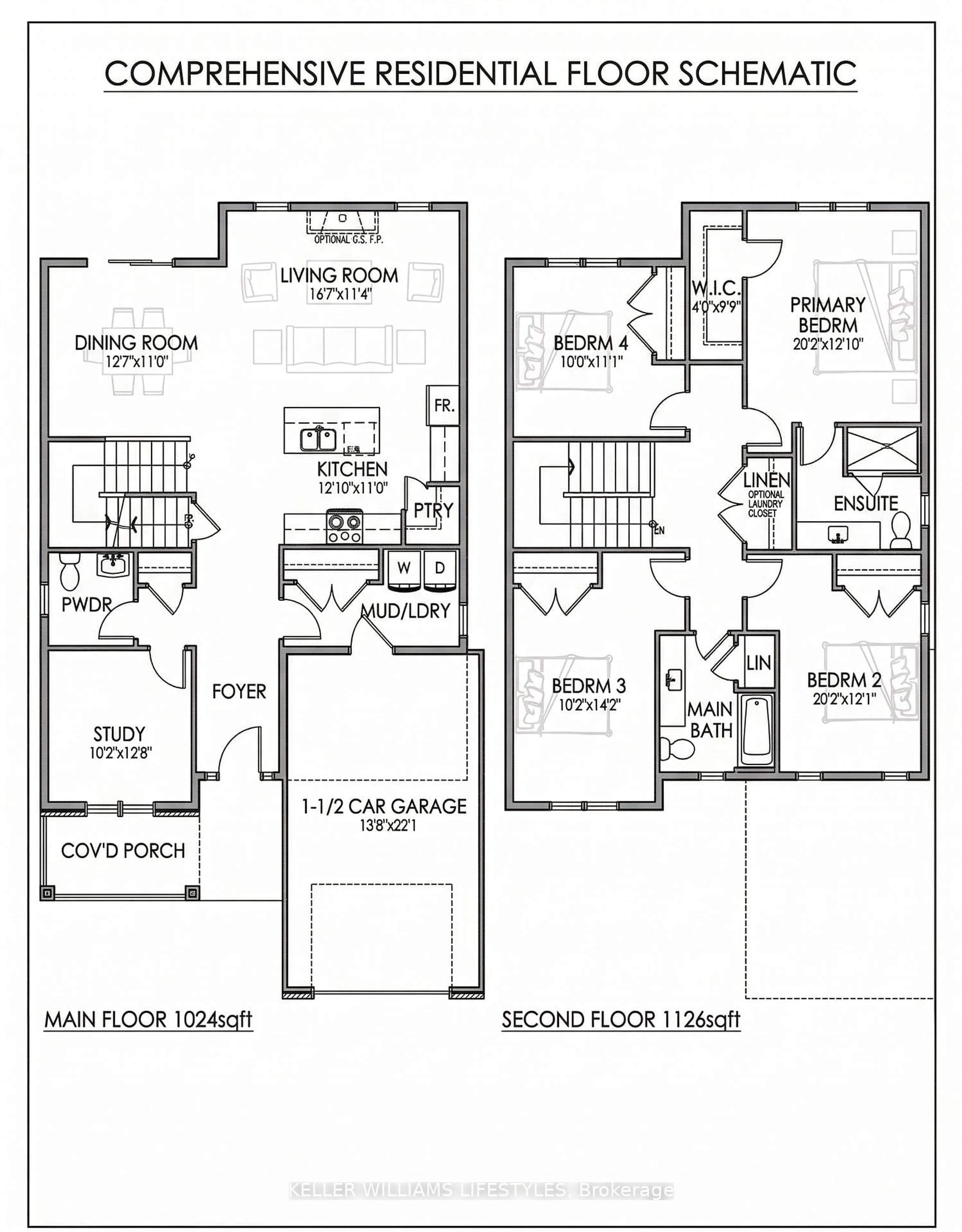 Floor plan for 289 Ashford (Lot 4) St, Central Elgin Ontario N0L 1B0