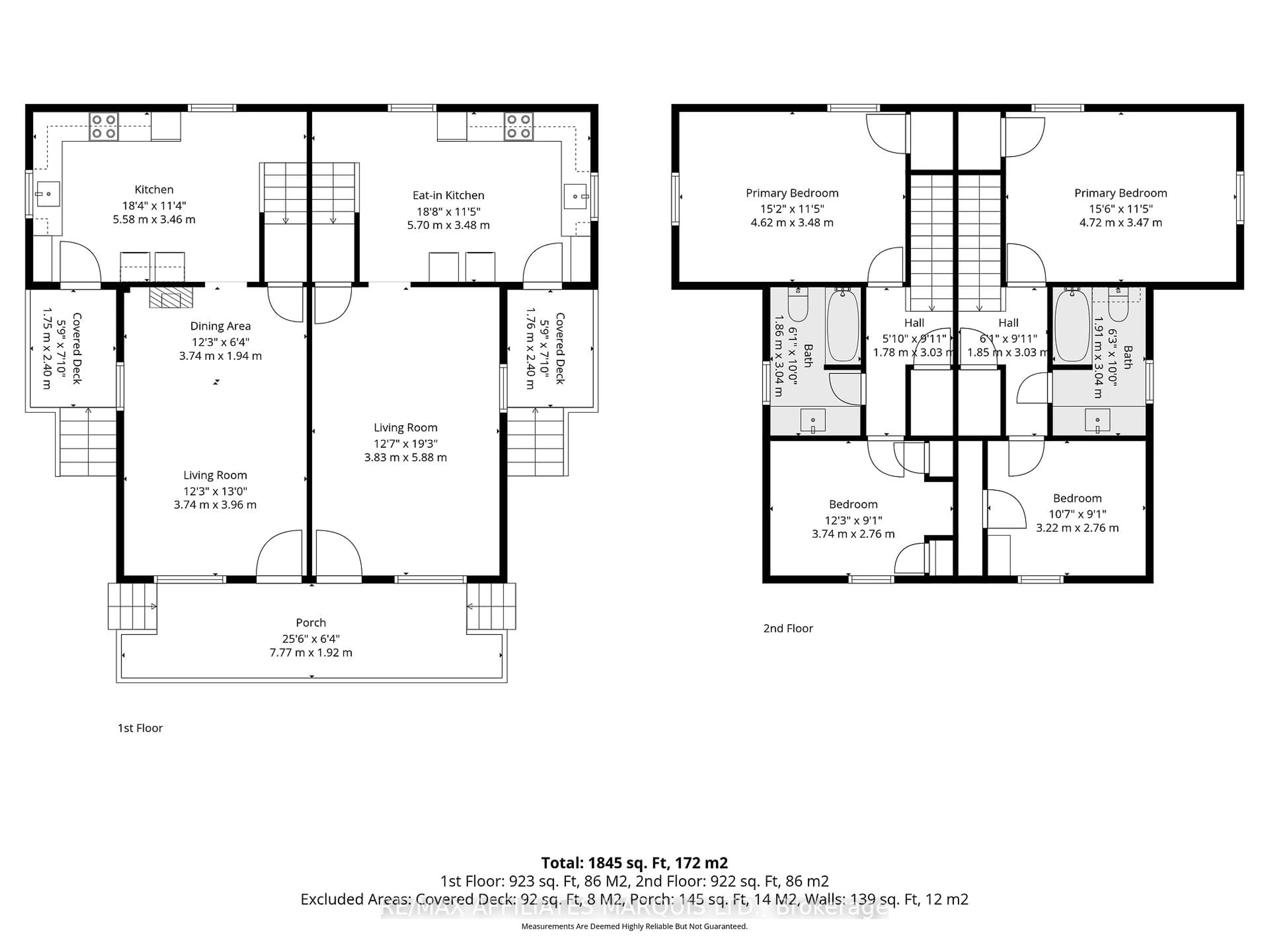 Floor plan for 64-66 Lennox St, Cornwall Ontario K6H 1H3