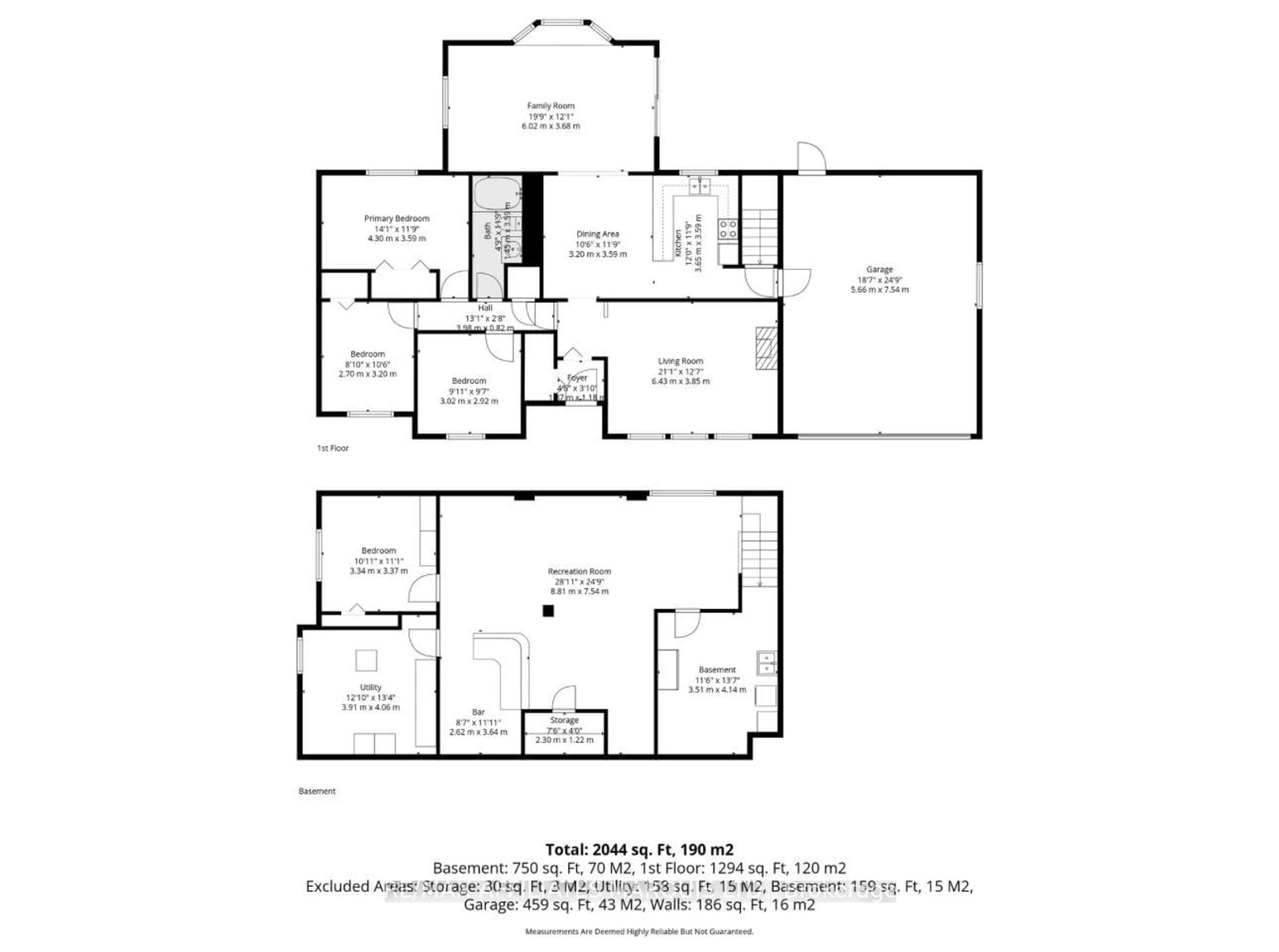 Floor plan for 1212 Brodeur St, Cornwall Ontario K6J 4Z2