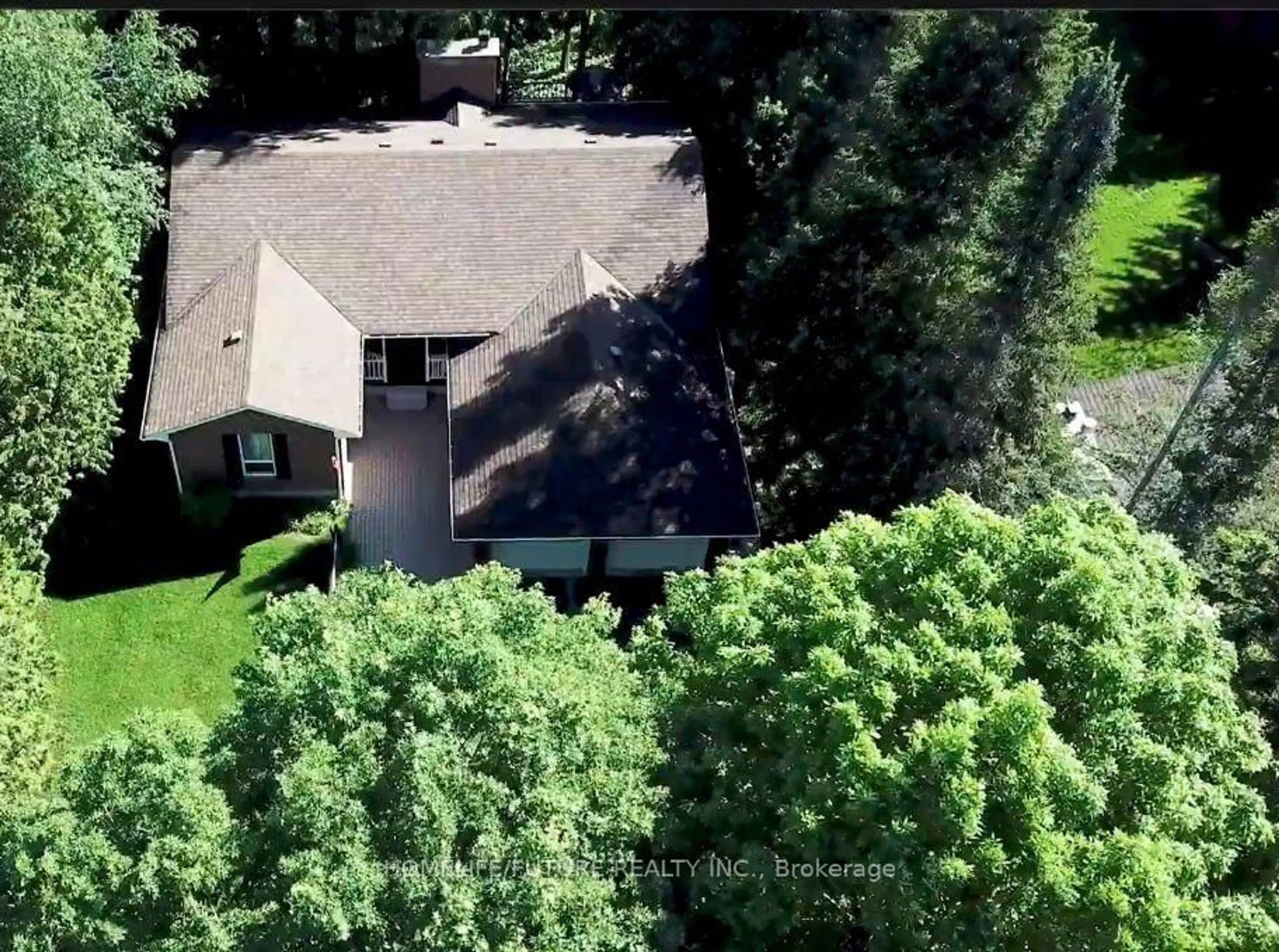 A pic from outside/outdoor area/front of a property/back of a property/a pic from drone, forest/trees view for 137 WOODLAND PARK Rd, Blue Mountains Ontario N0H 1J0