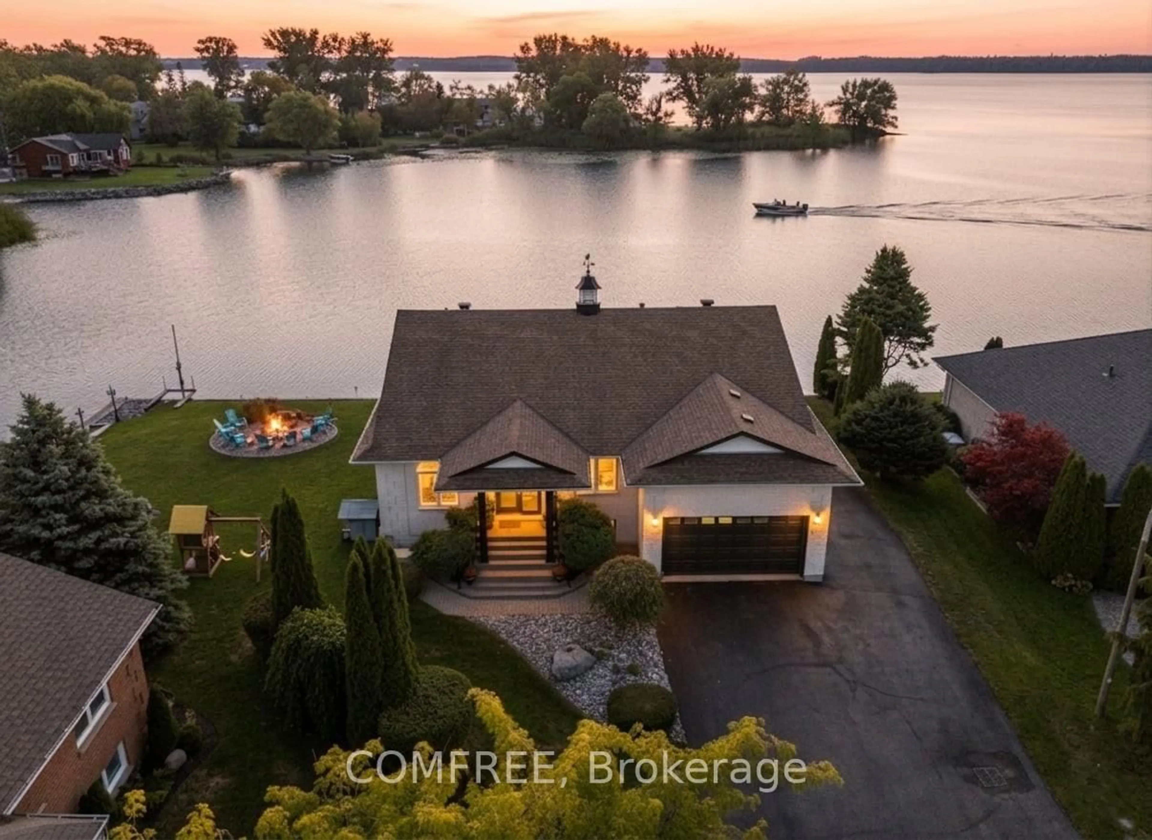 A pic from outside/outdoor area/front of a property/back of a property/a pic from drone, water/lake/river/ocean view for 7 Rogers Rd, Brighton Ontario K0K 1H0