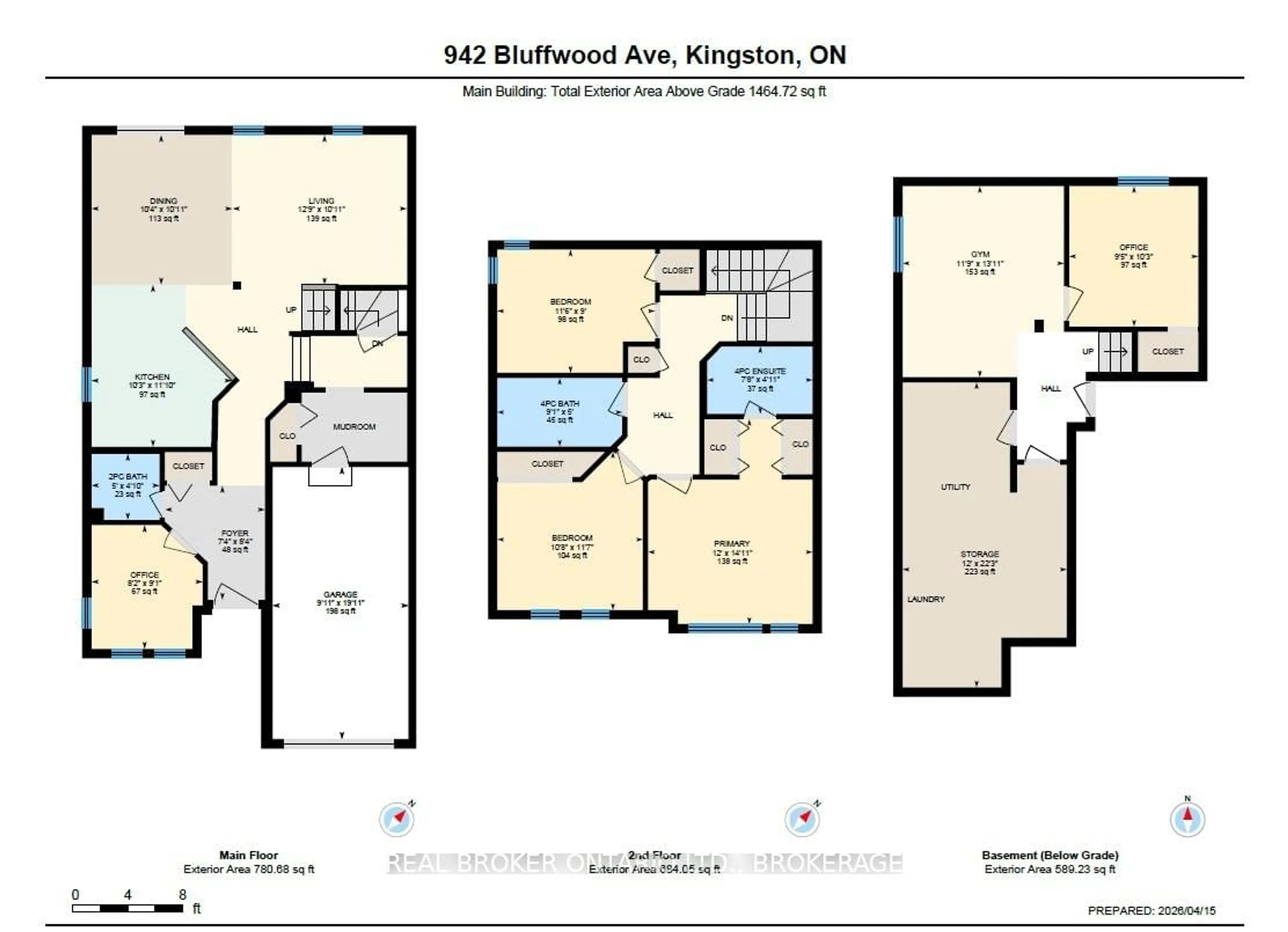 Floor plan for 942 Bluffwood Ave, Kingston Ontario K7K 7K5