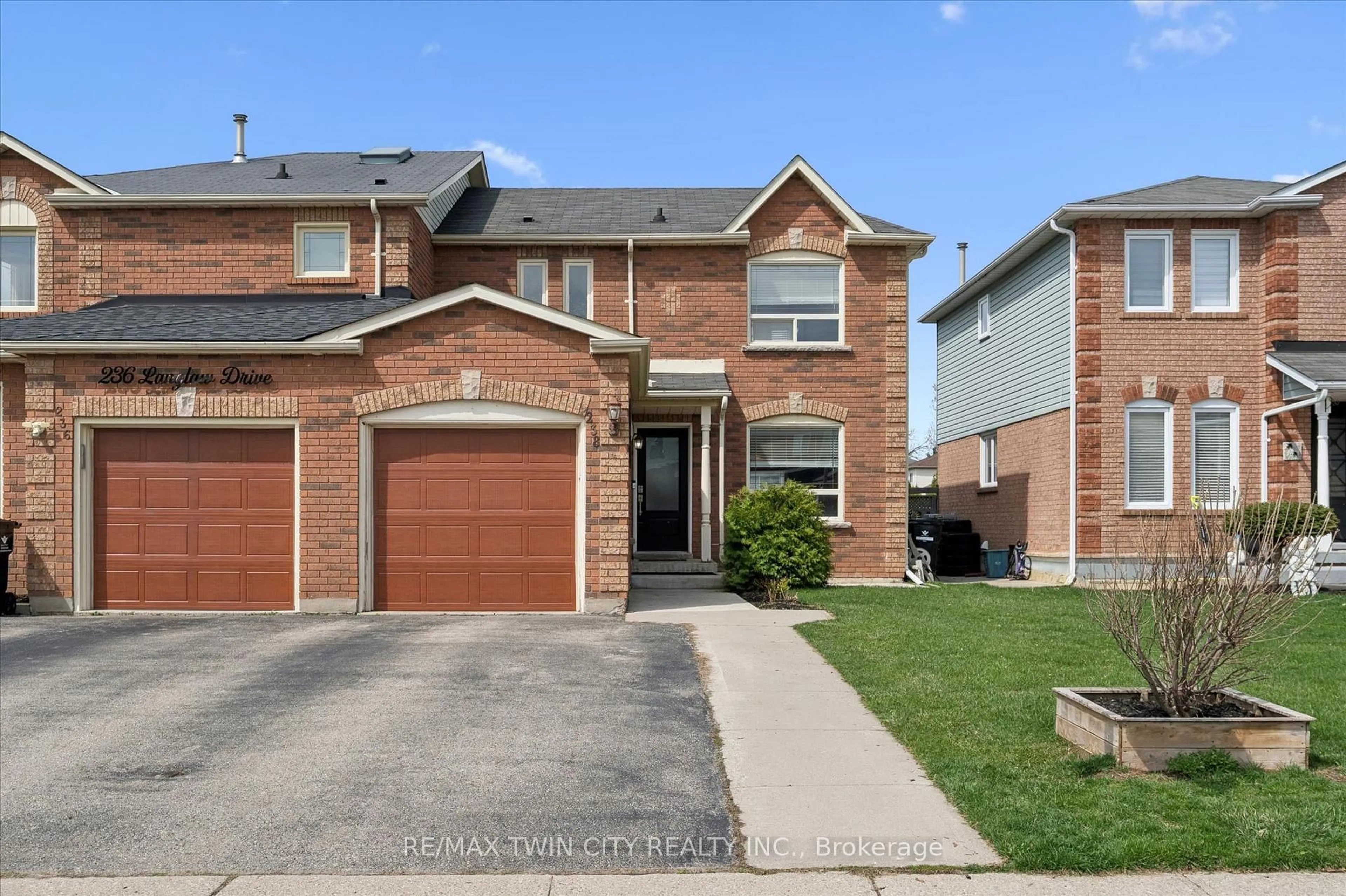 Home with brick exterior material, street for 238 Langlaw Dr, Cambridge Ontario N1P 1B6