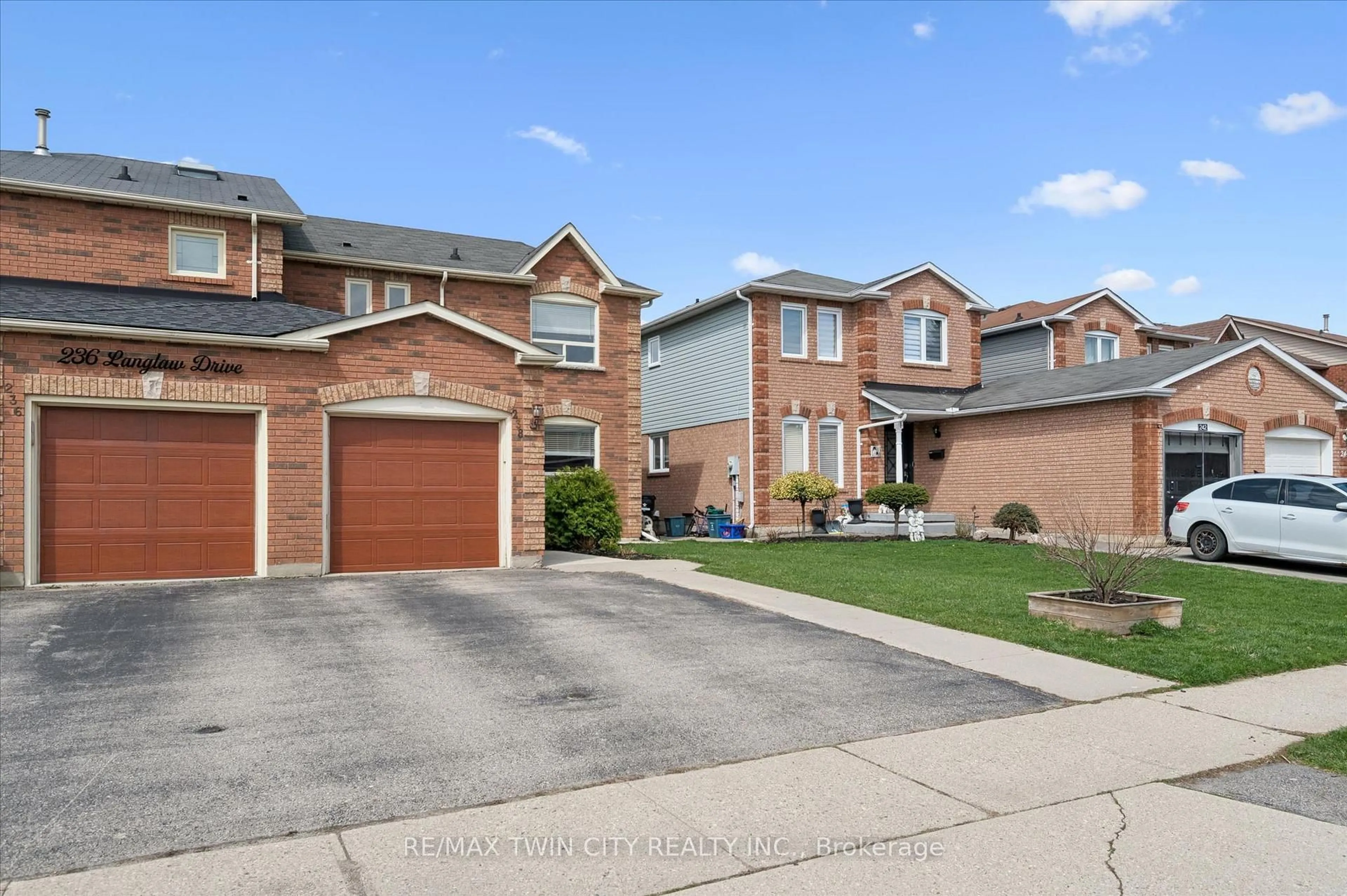 Home with brick exterior material, street for 238 Langlaw Dr, Cambridge Ontario N1P 1B6