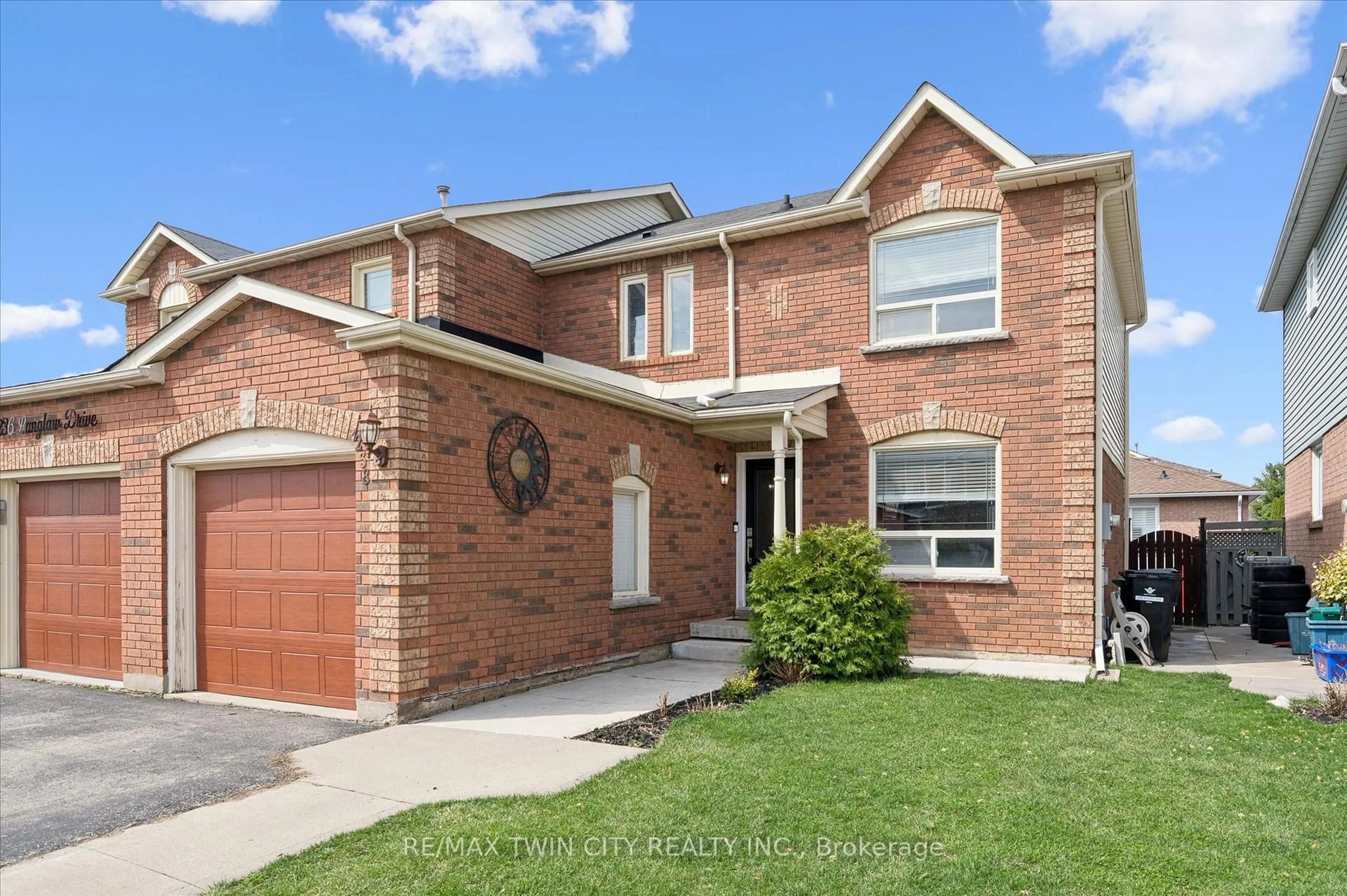 Home with brick exterior material, street for 238 Langlaw Dr, Cambridge Ontario N1P 1B6