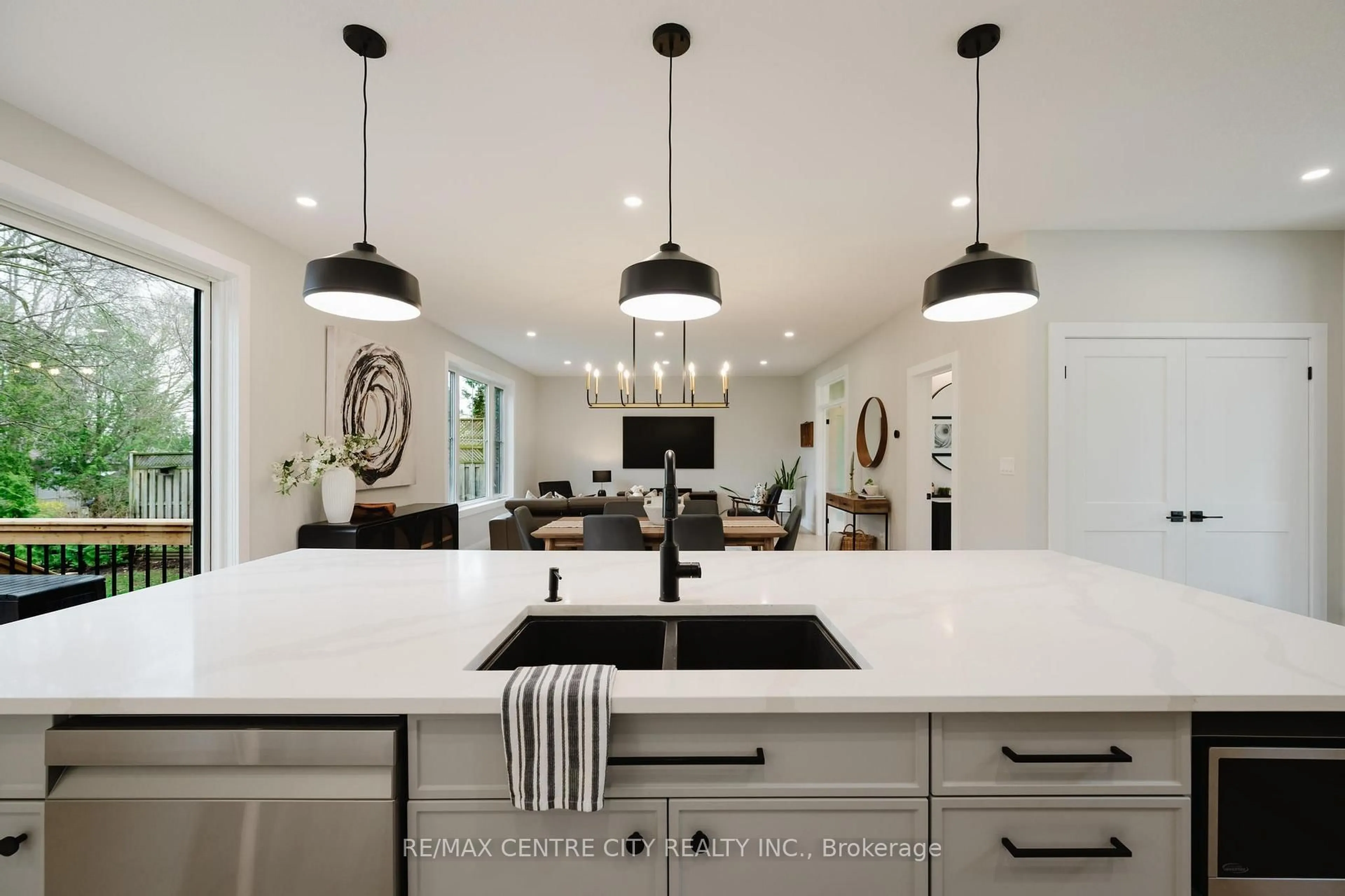 Contemporary kitchen, ceramic/tile floor for 423 West Mile Rd, London North Ontario N6H 3M3