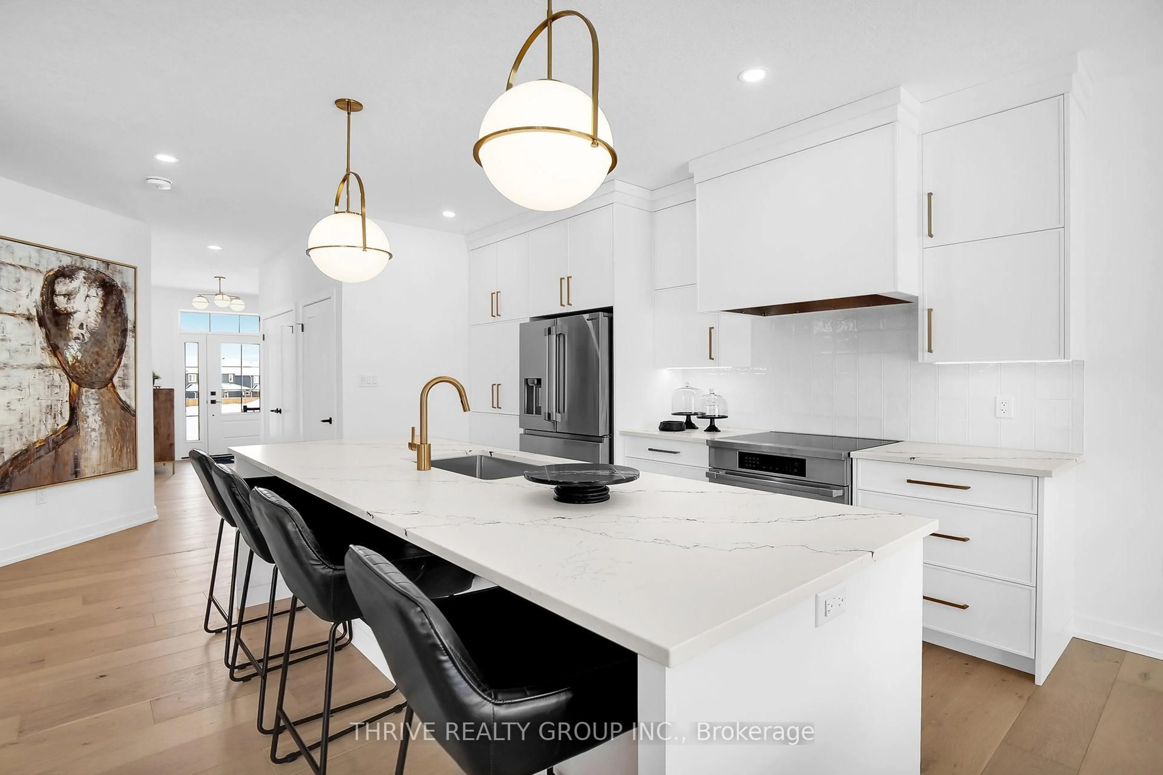 Open concept kitchen, ceramic/tile floor for 3 Basil Cres, Middlesex Centre Ontario N0M 2A0