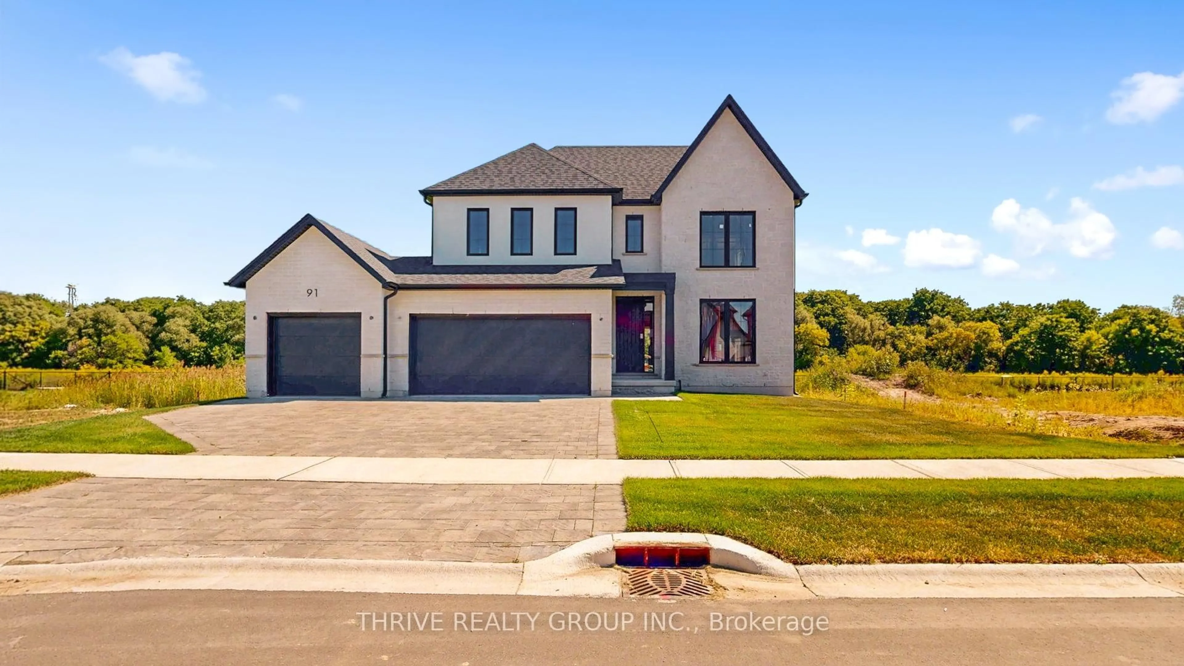 Home with brick exterior material, street for 91 Aspen Circ, Thames Centre Ontario N0M 2P0