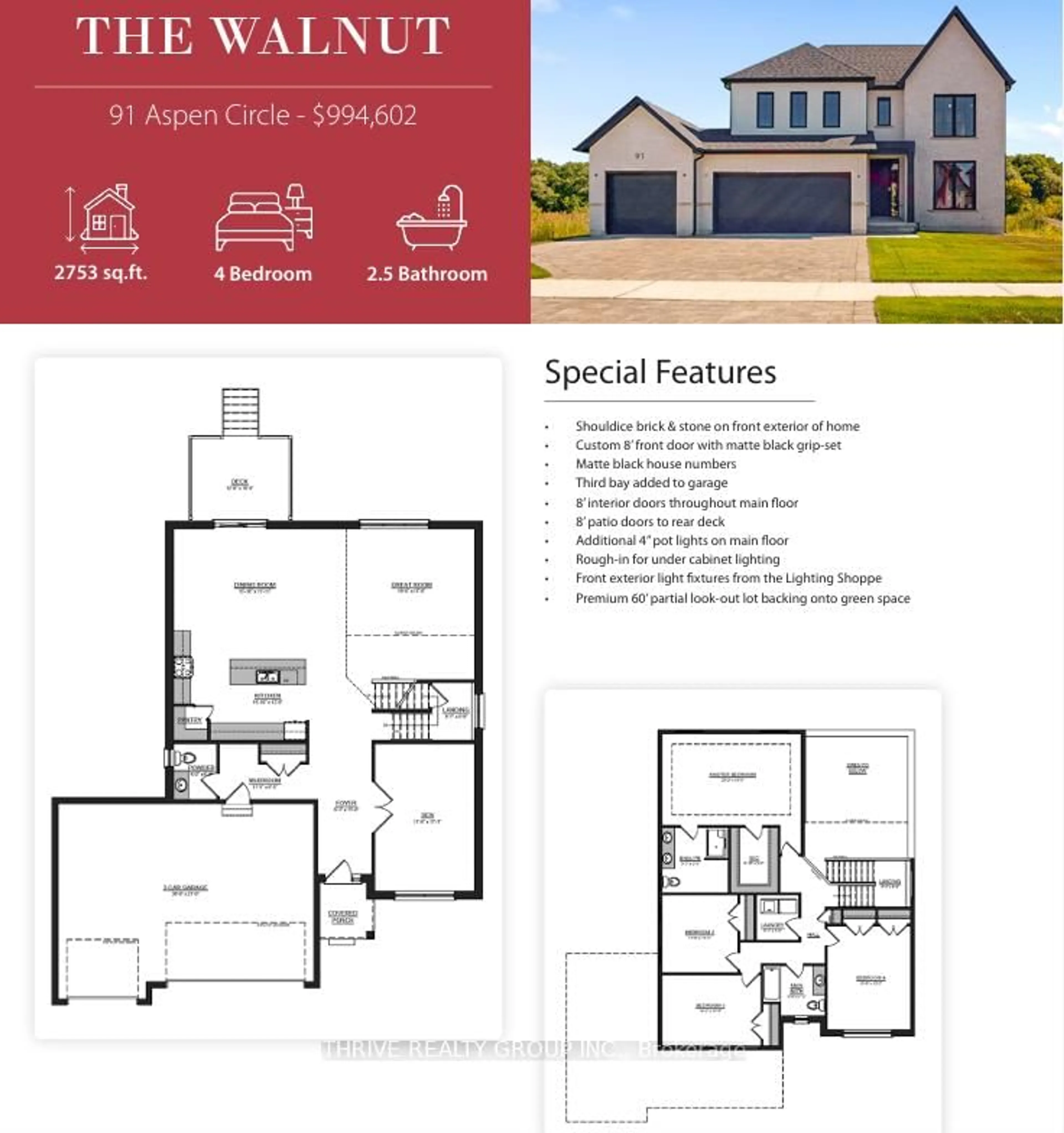Floor plan for 91 Aspen Circ, Thames Centre Ontario N0M 2P0
