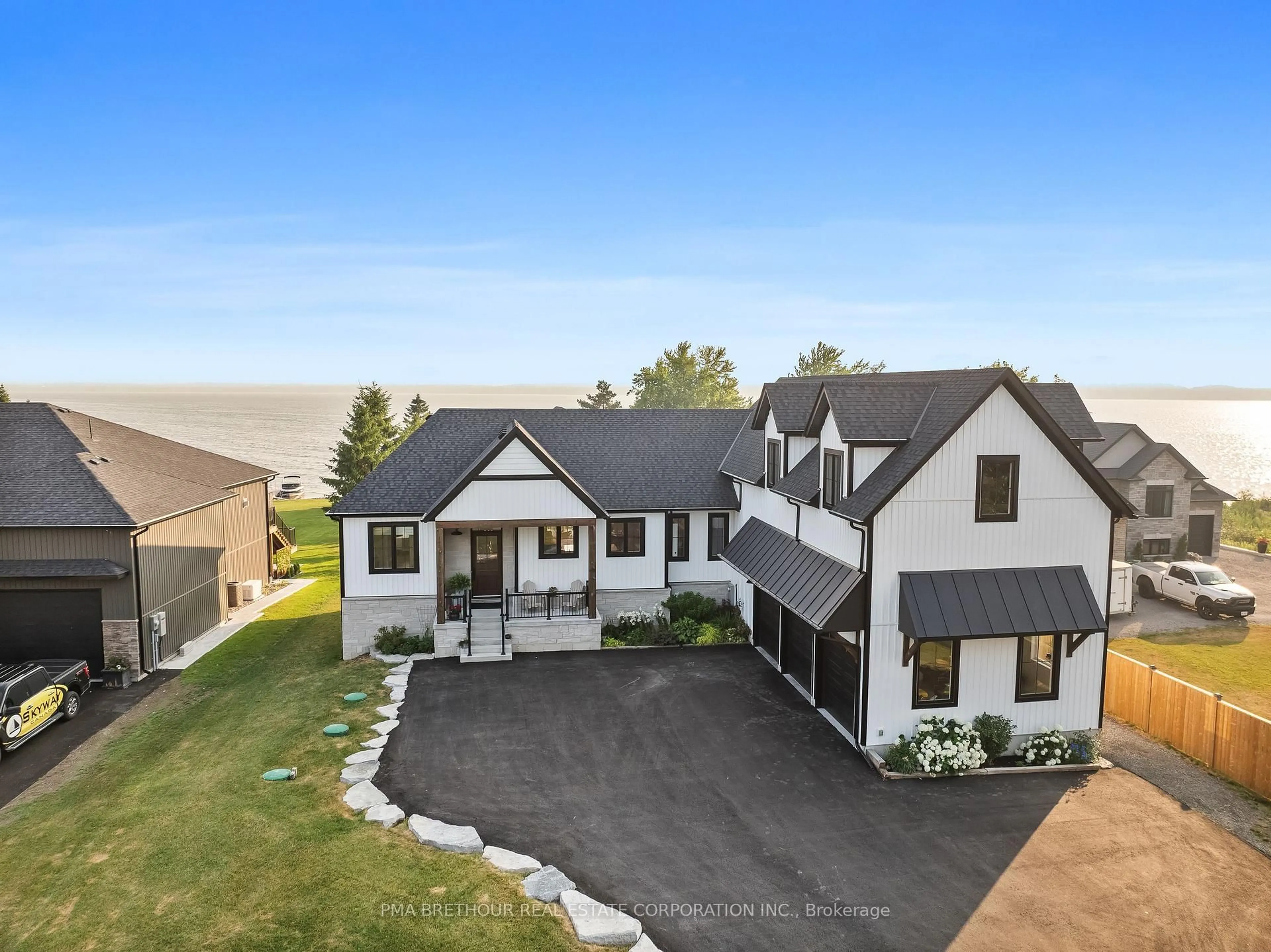 A pic from outside/outdoor area/front of a property/back of a property/a pic from drone, mountain view for 48 Pleasant View Cres, Kawartha Lakes Ontario K0M 2C0