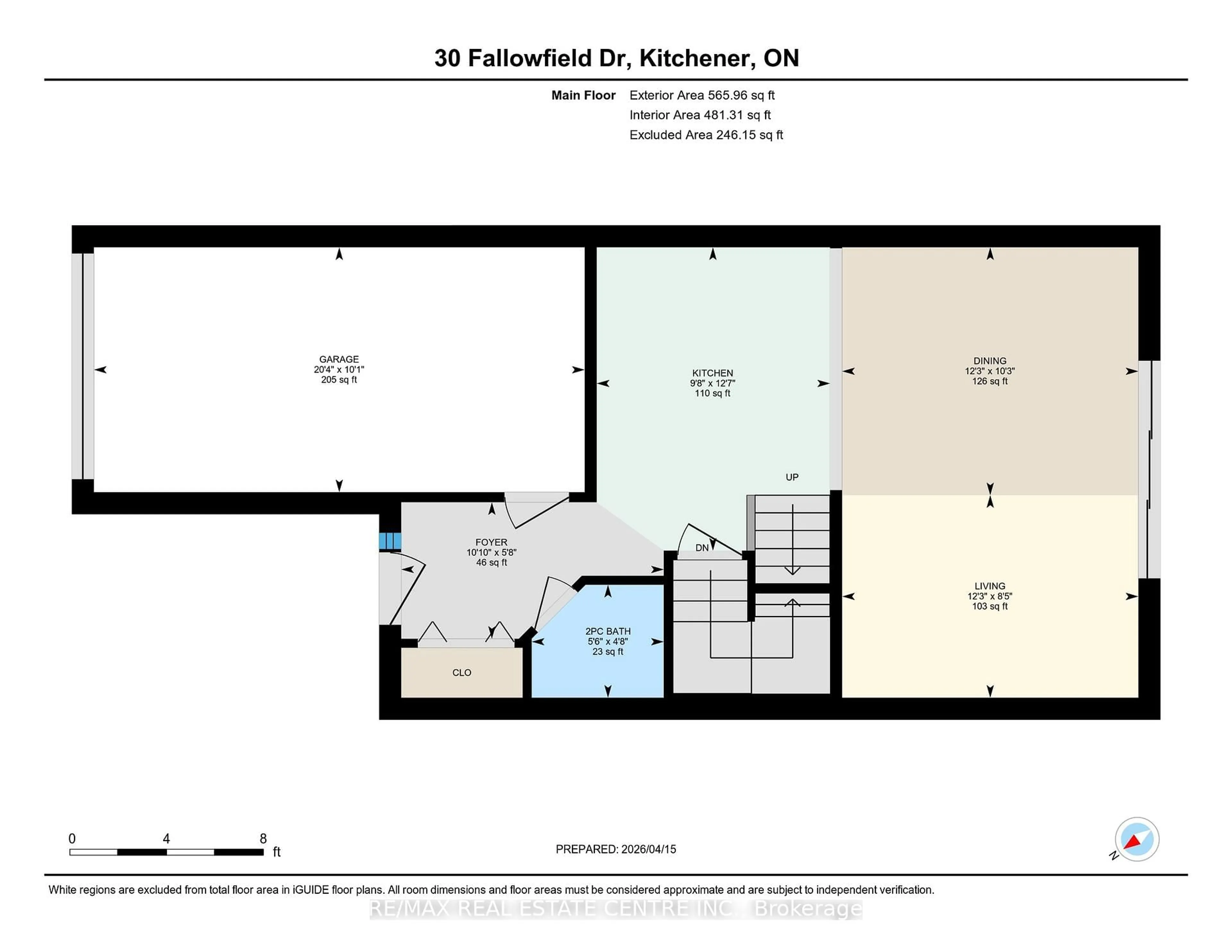 Floor plan for 30 Fallowfield Dr, Kitchener Ontario N2C 0A8