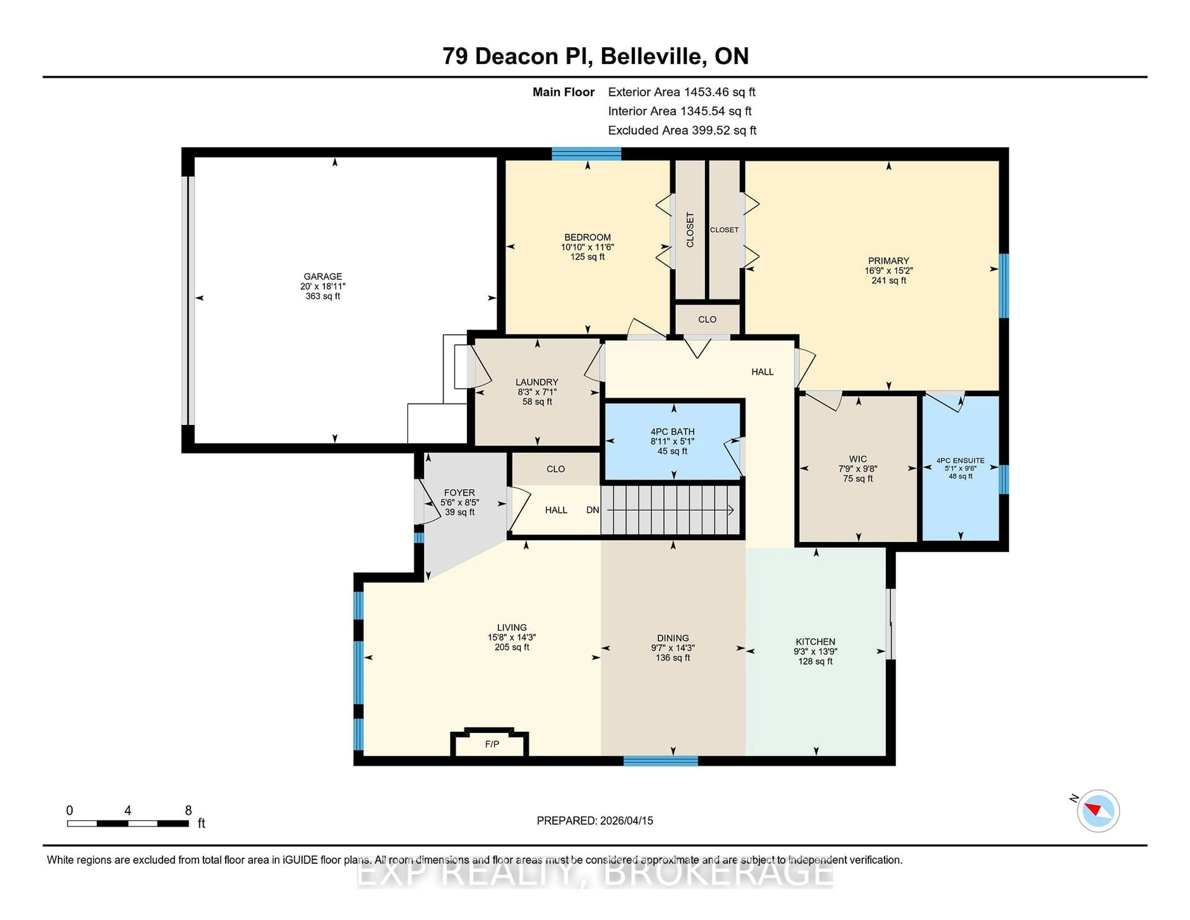 Floor plan for 79 DEACON Pl, Belleville Ontario K8P 0G4
