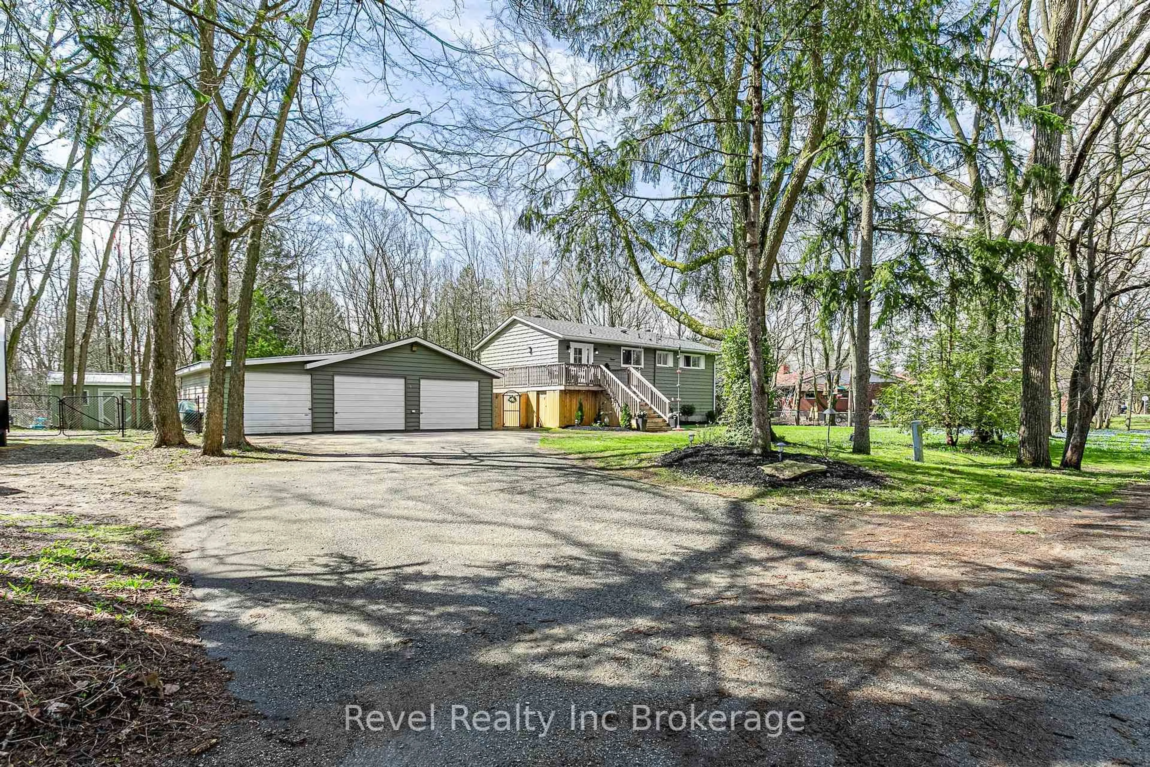 A pic from outside/outdoor area/front of a property/back of a property/a pic from drone, water/lake/river/ocean view for 23 Dover St, Blandford-Blenheim Ontario N0J 1G0