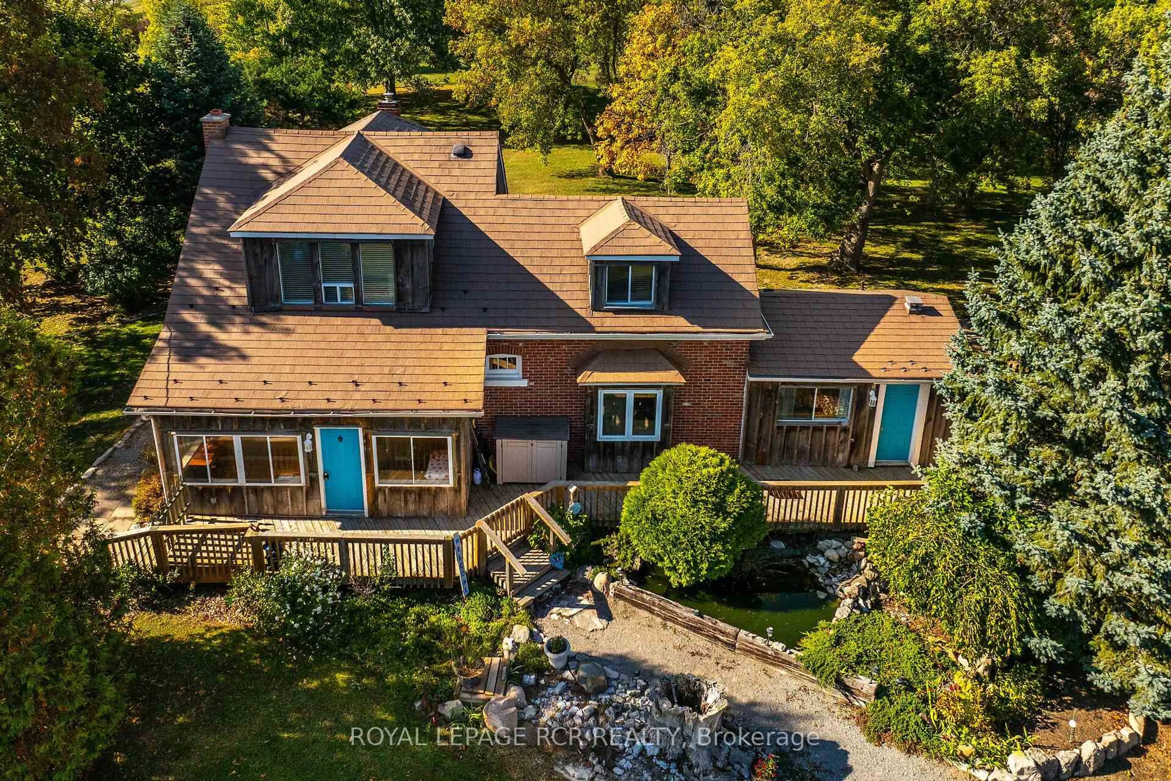 A pic from outside/outdoor area/front of a property/back of a property/a pic from drone, water/lake/river/ocean view for 1069 Haldimand 66 Rd, Haldimand Ontario N3W 1P8