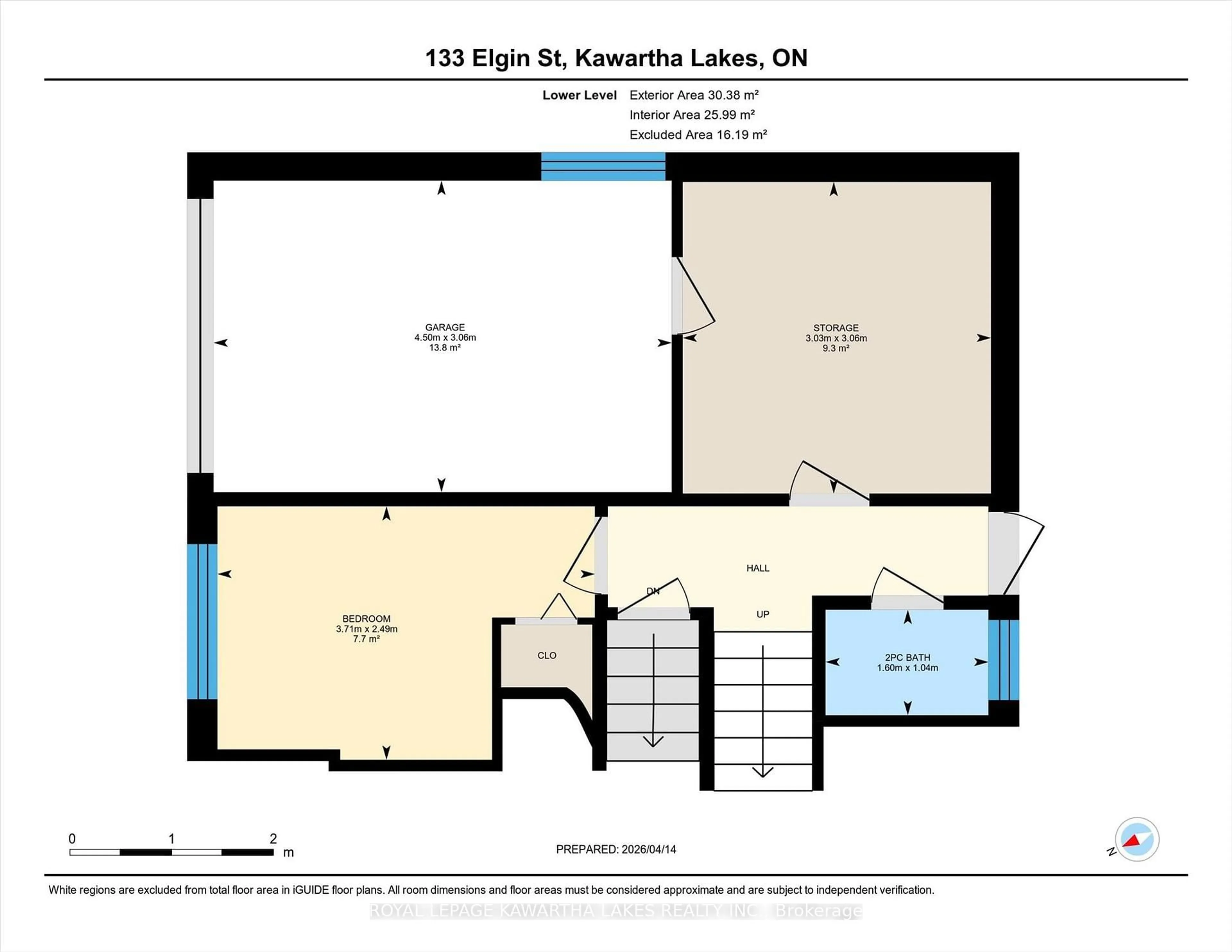 Floor plan for 133 Elgin St, Kawartha Lakes Ontario K9V 3X1