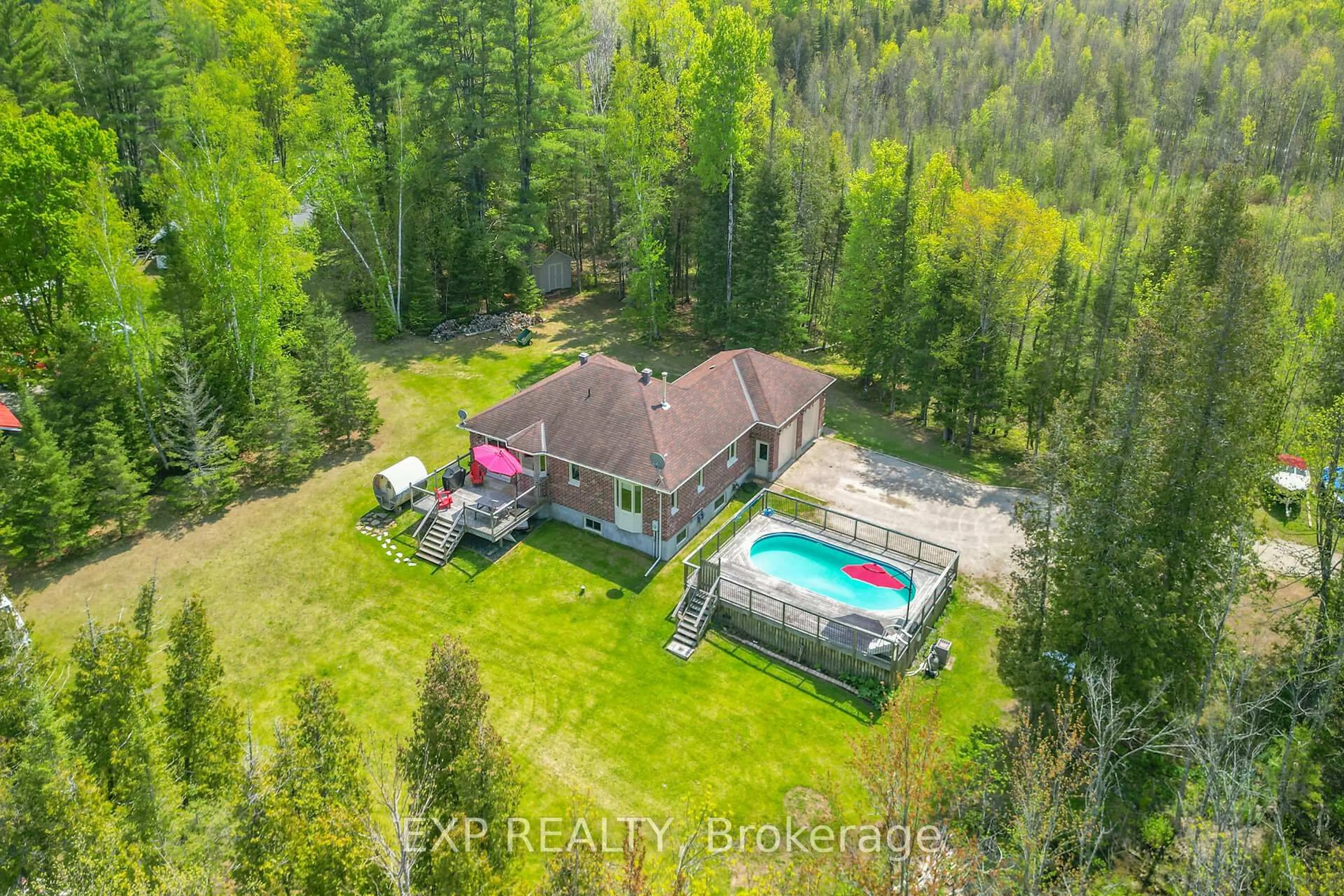 A pic from outside/outdoor area/front of a property/back of a property/a pic from drone, unknown for 2186 Clyde Lake Rd, Lanark Ontario K0G 1K0
