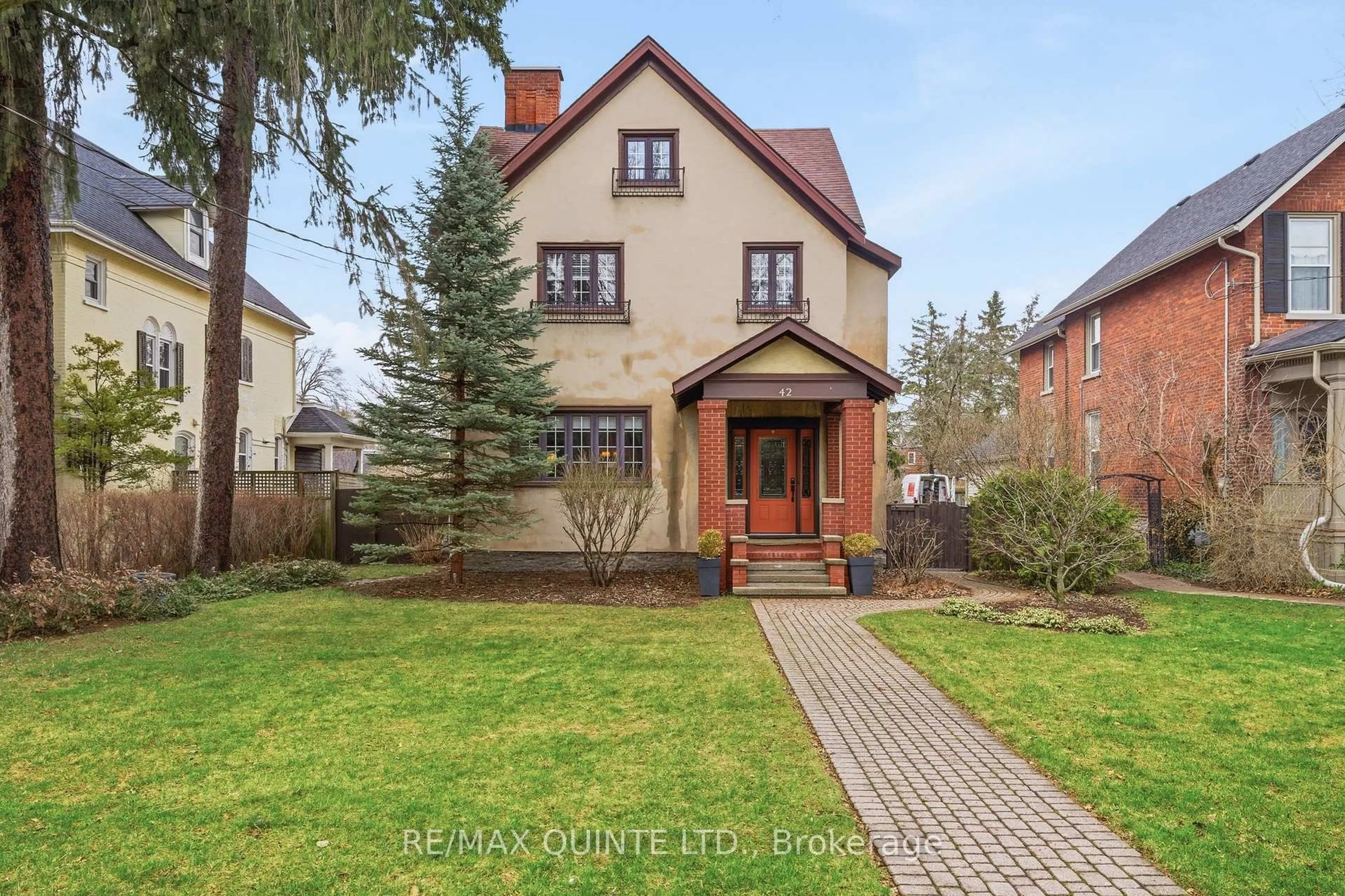 Home with brick exterior material, street for 42 Queen St, Belleville Ontario K8N 1T5