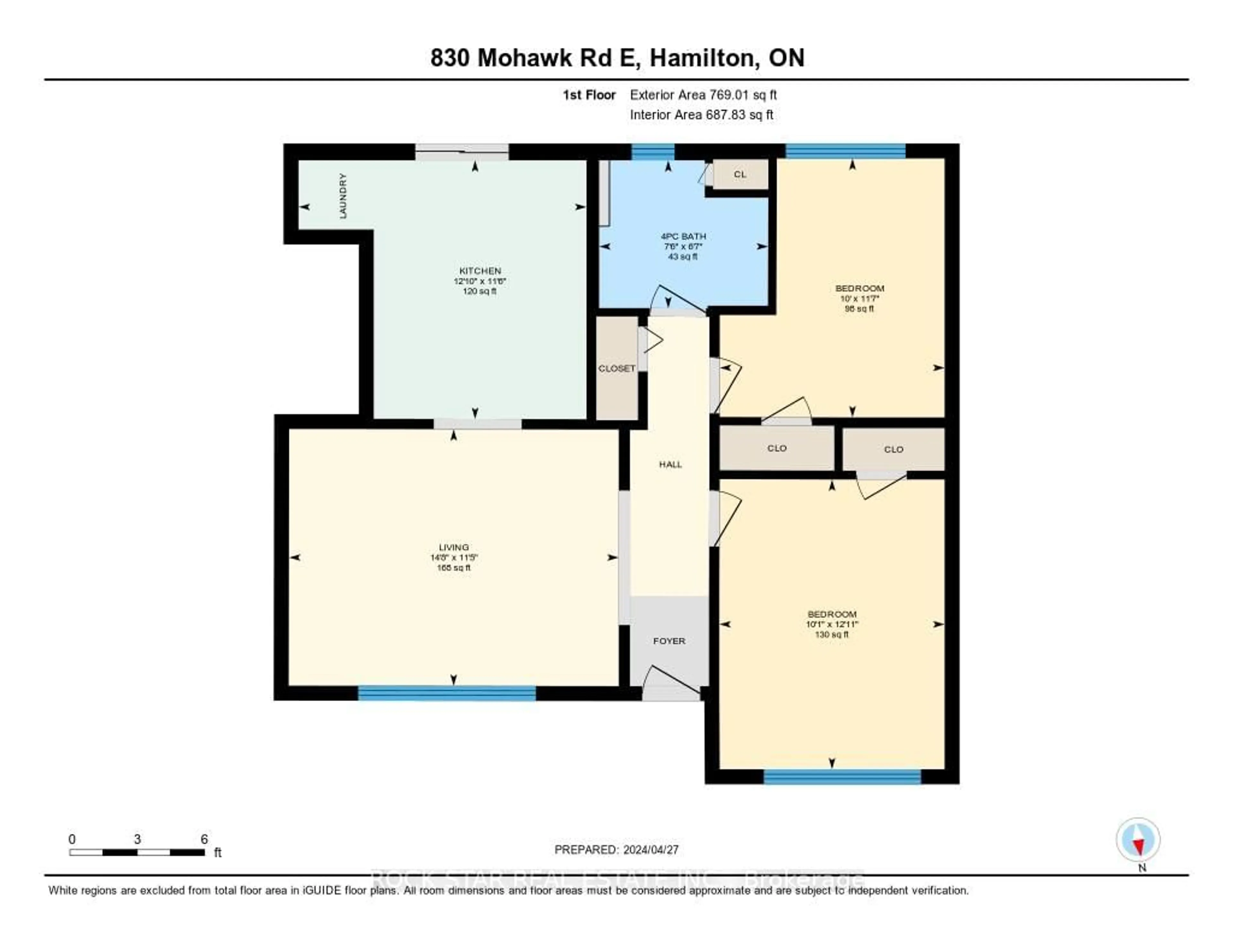 Floor plan for 830 Mohawk Rd, Hamilton Ontario L8T 2R5